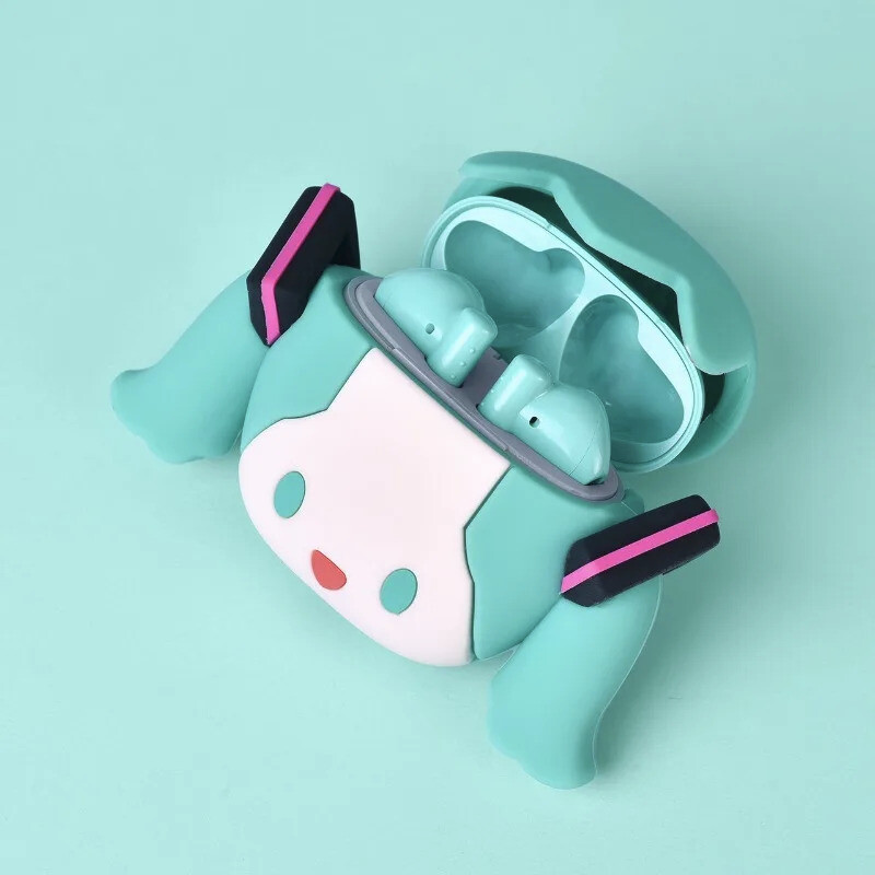 Anime Bluetooth Headphones Miku iPhone Android Hatsune Earbuds