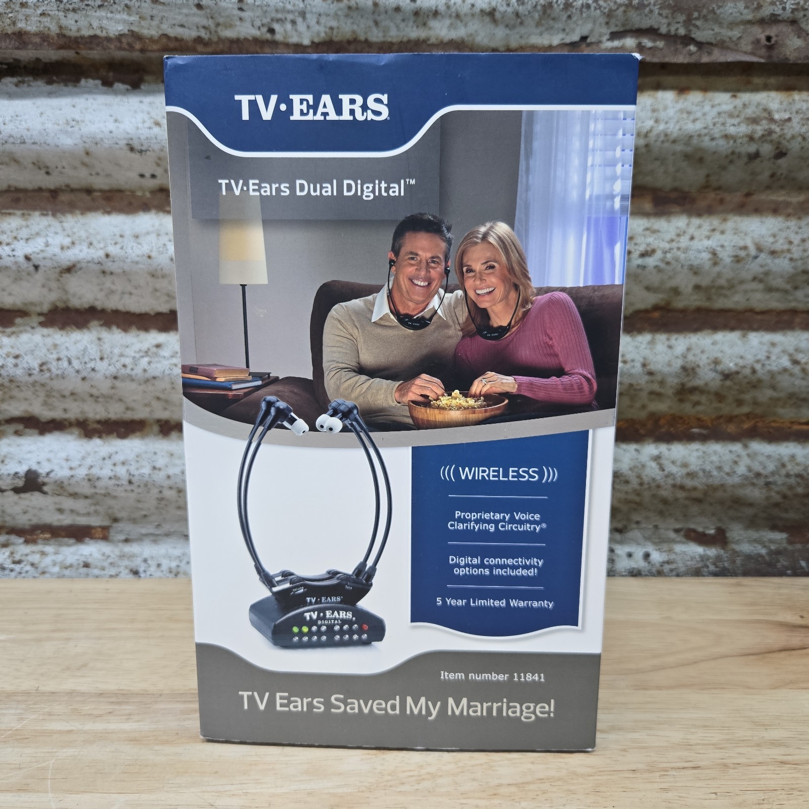 TV Ears 11841 Wireless 5.0 Dual Digital Voice Clarifying Headphones System