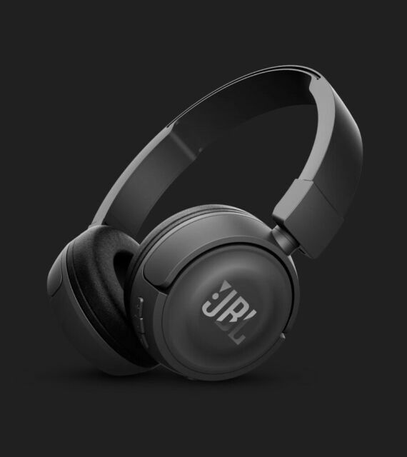 JBL Harman T450BT Bluetooth Wireless On-Ear Headphones Black pure BASS