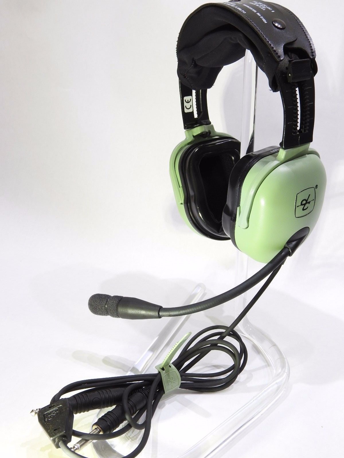 NIB DAVID CLARK H20-10 PASSIVE HEADSET p/n 40495G-01 GA-Dual Plugs DEALER