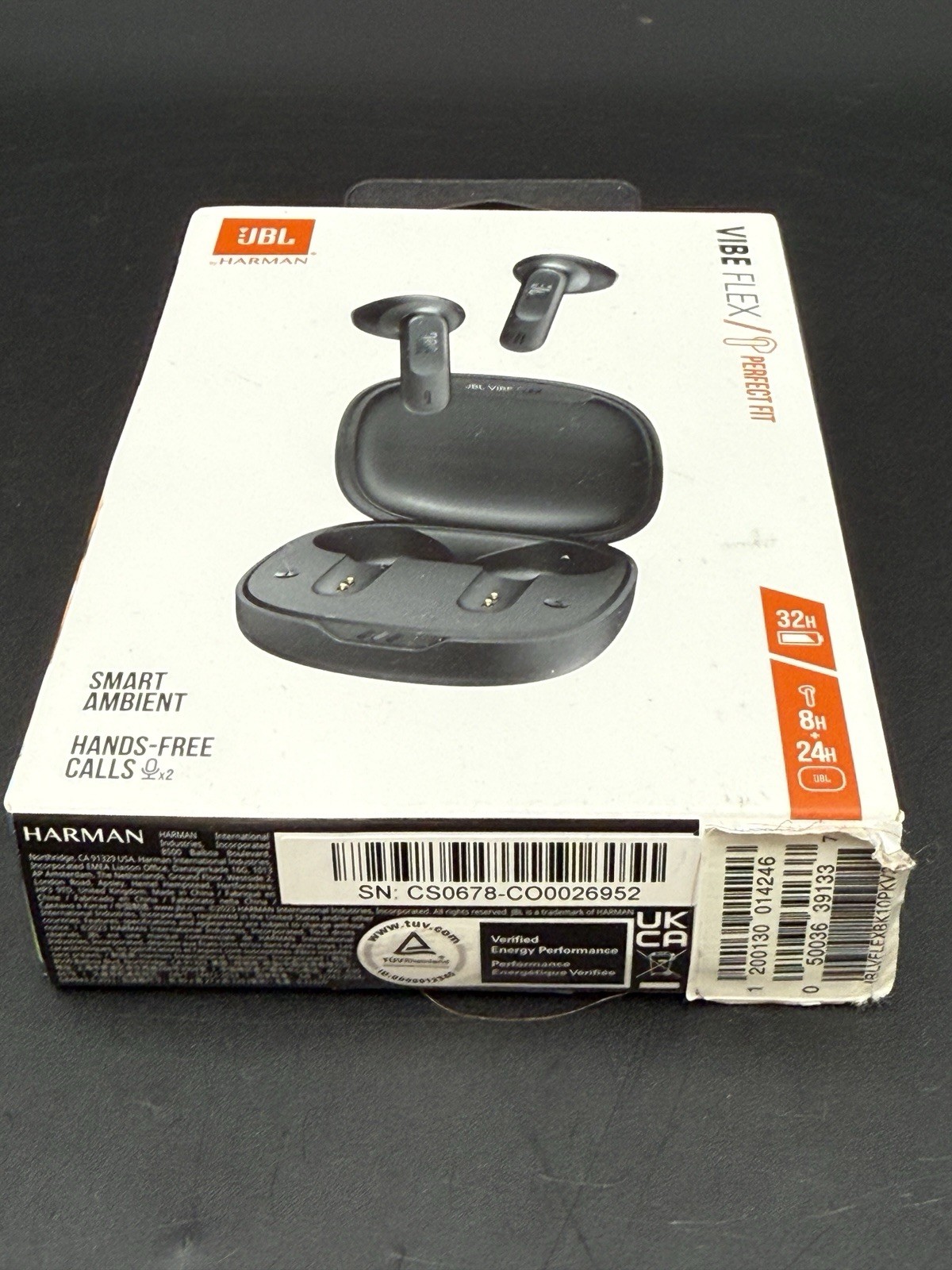 JBL Live Flex Wireless Bluetooth Earbuds Black