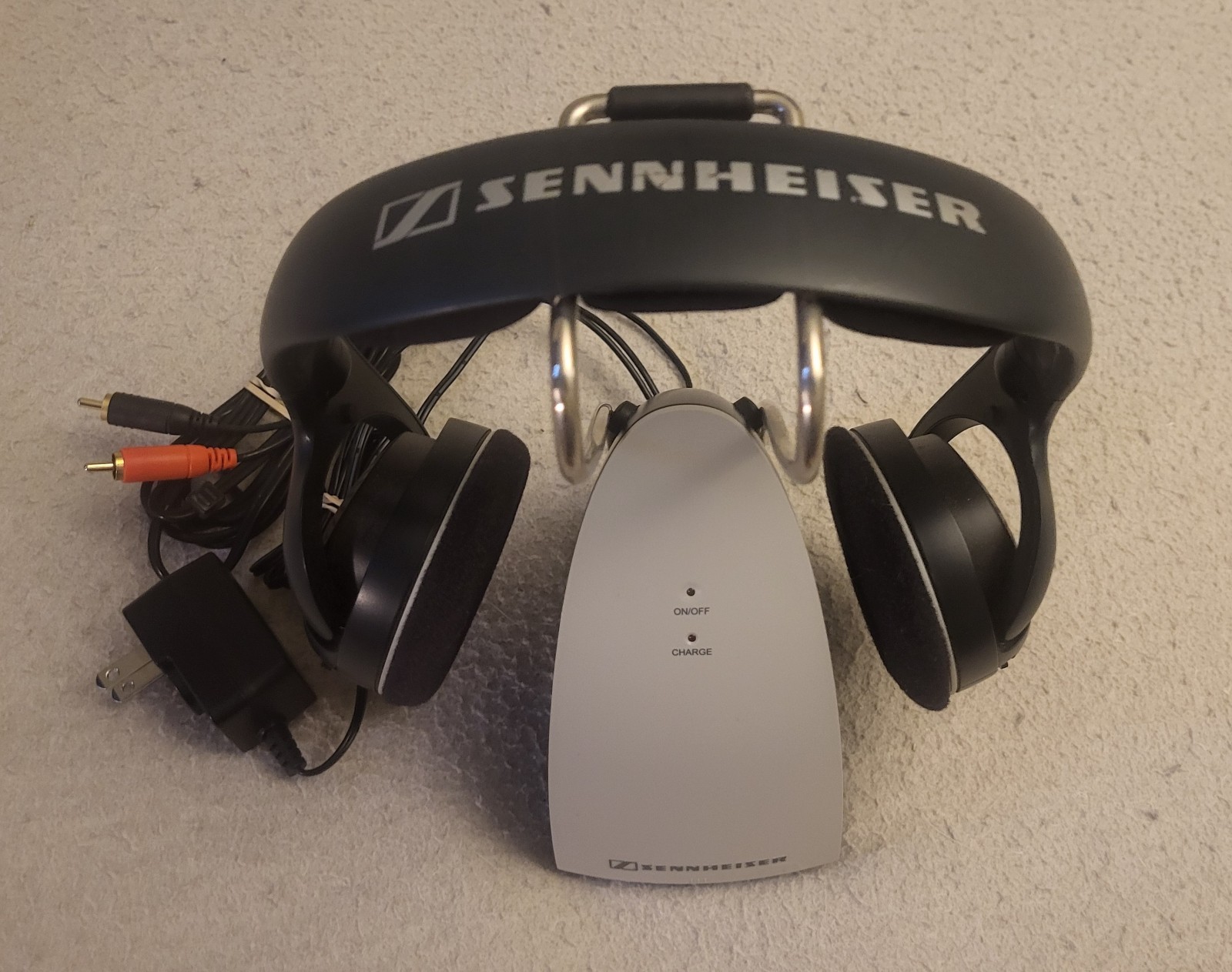 Sennheiser Wireless Headphones HDR120 & TR120 Charging Dock W/ Power Supply