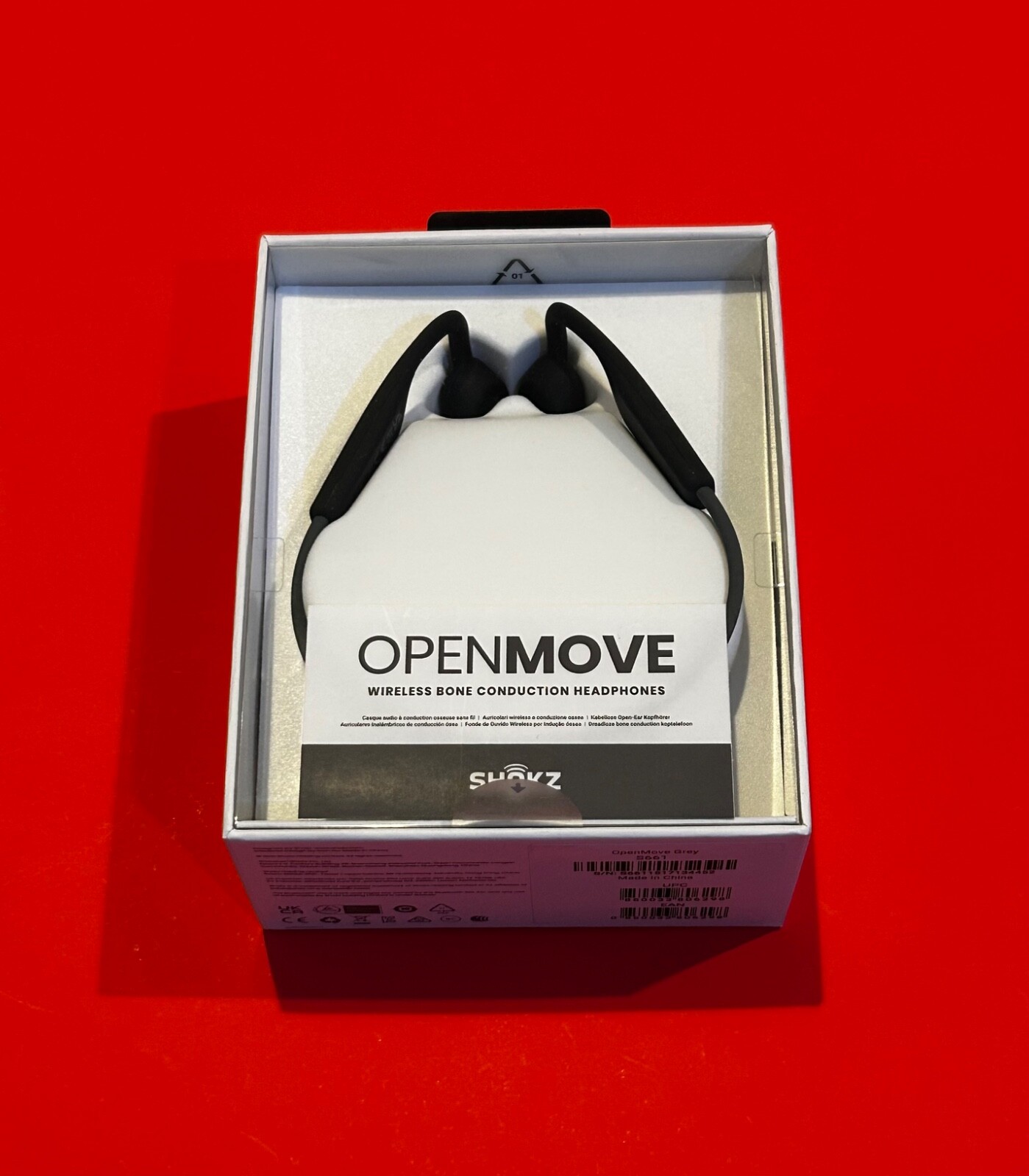 Shokz OpenMove Bone Conduction Open Ear Headphones – Gray S661-ST-GY-US