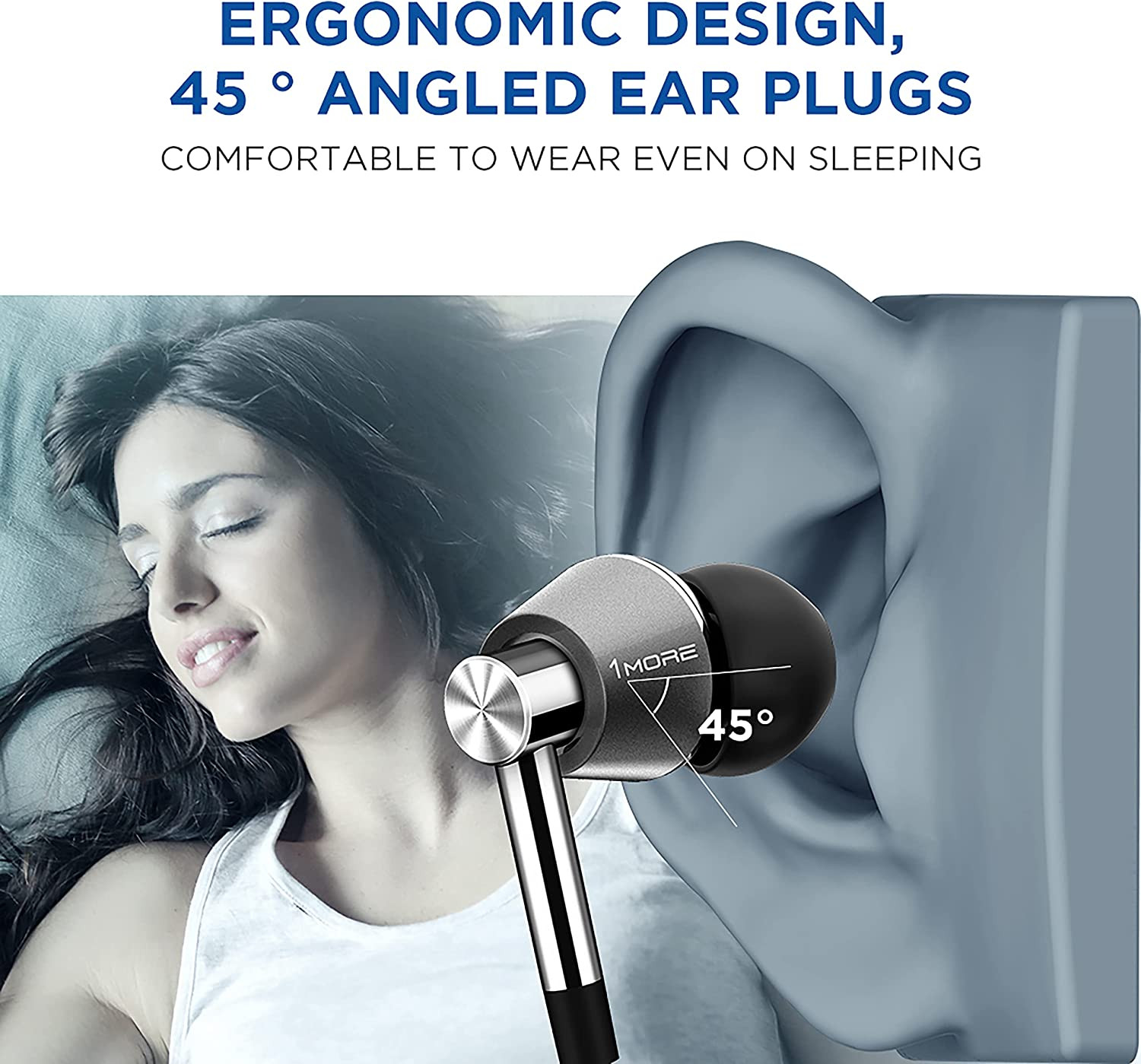 Triple Driver In-Ear Earphones Hi-Res Headphones with High Resolution, Bass Driv