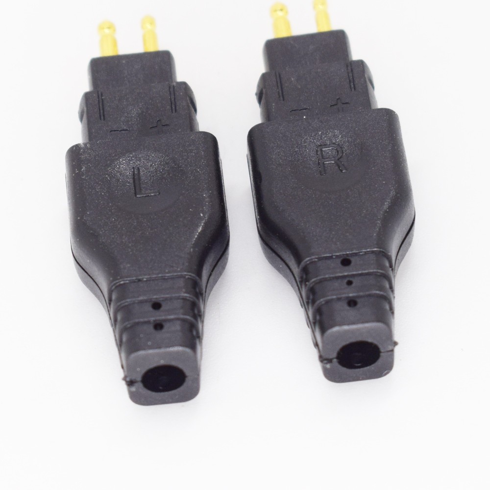50pairs Gold Plated Headphones Audio Connector Cables Jack HD650 With Shell L+R