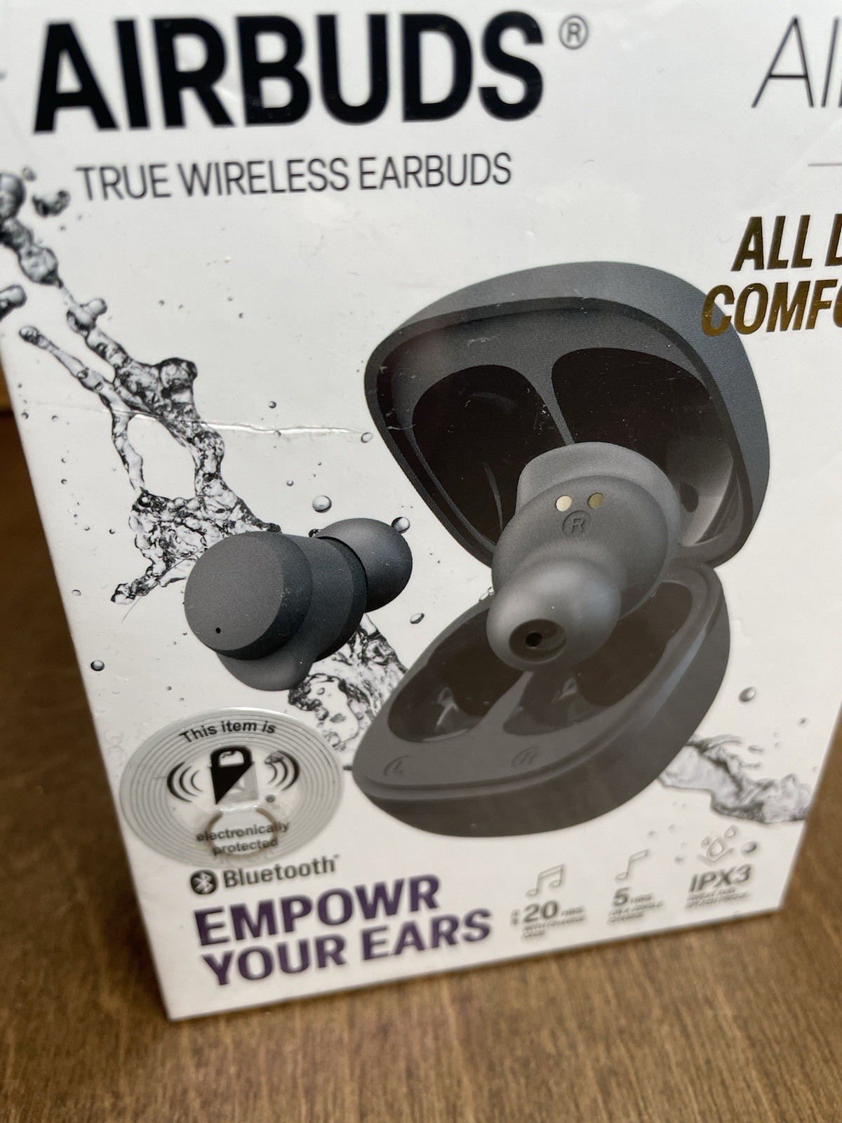 Air3 Airbuds True Wireless Earbuds Water Resistant Brand New