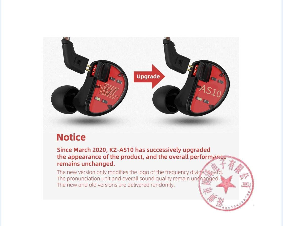 KZ AS10 Pure 5 Balanced Armature 5BA Earphone, Musician in Ear Monitor Headphone