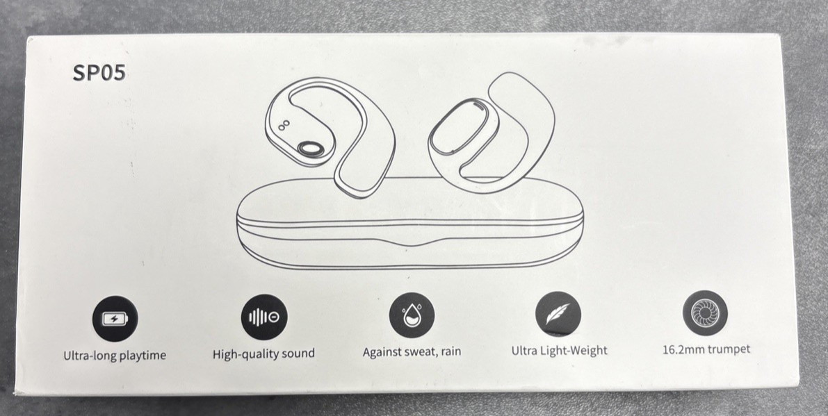 PSIER SP05 Open Ear Bluetooth Headphones Earbuds, 40 Hours, Bluetooth 5.3