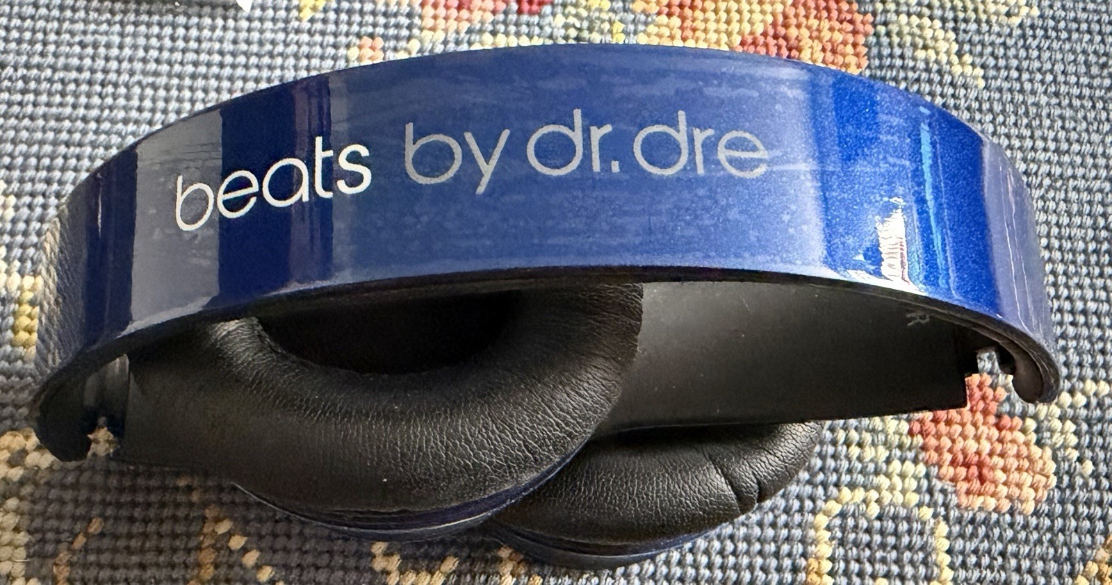 Beats By Dr Dre Solo HD Blue Metallic Ear-Pad (On the Ear) Headphones Ships Fast
