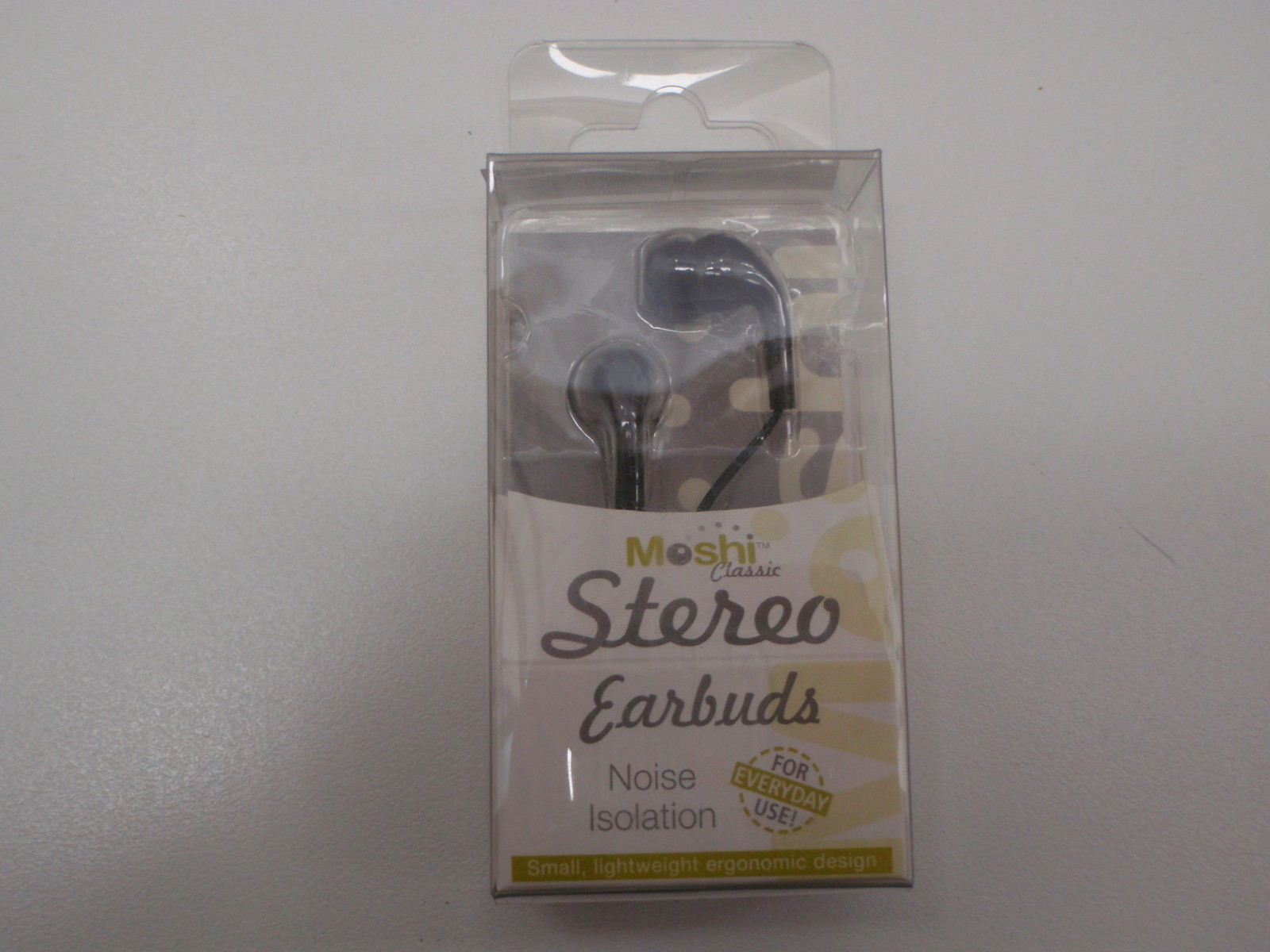 MOSHI STEREO NOISE ISOLATION EARBUDS IN EAR EARPHONES EAR PHONES HCBB CLASSIC
