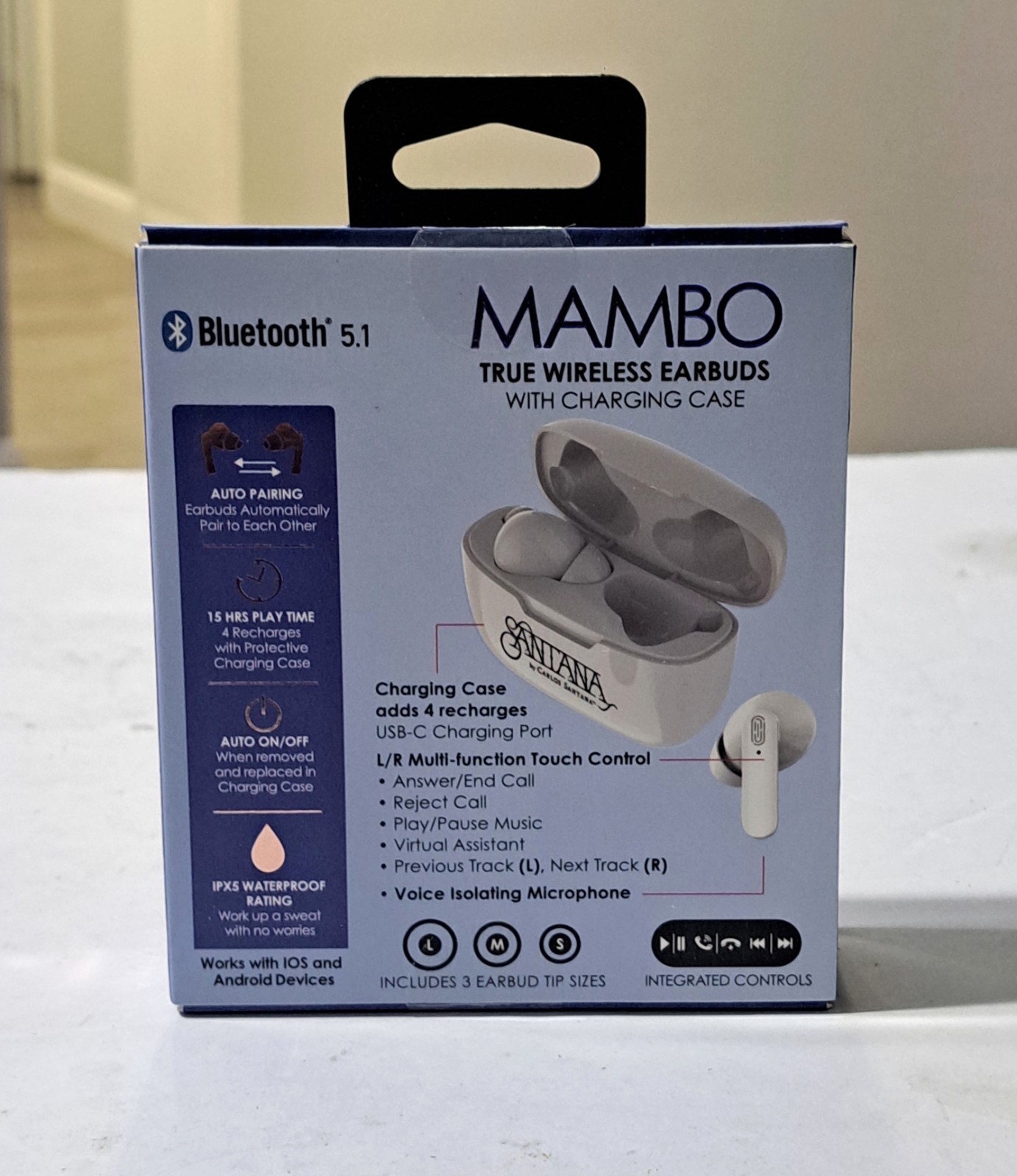 Santana Mambo True Wireless Earbuds with Charging Case Bluetooth NEW & SEALED