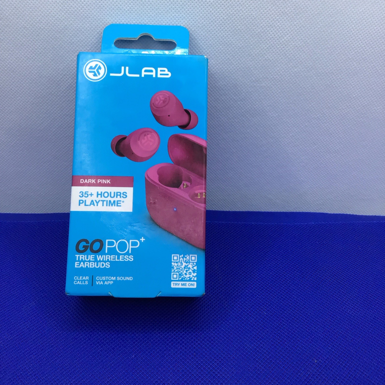 JLab GO Air POP True Wireless In-Ear Headphones – Dark Pink (EBGAIRPOPRLLC124)