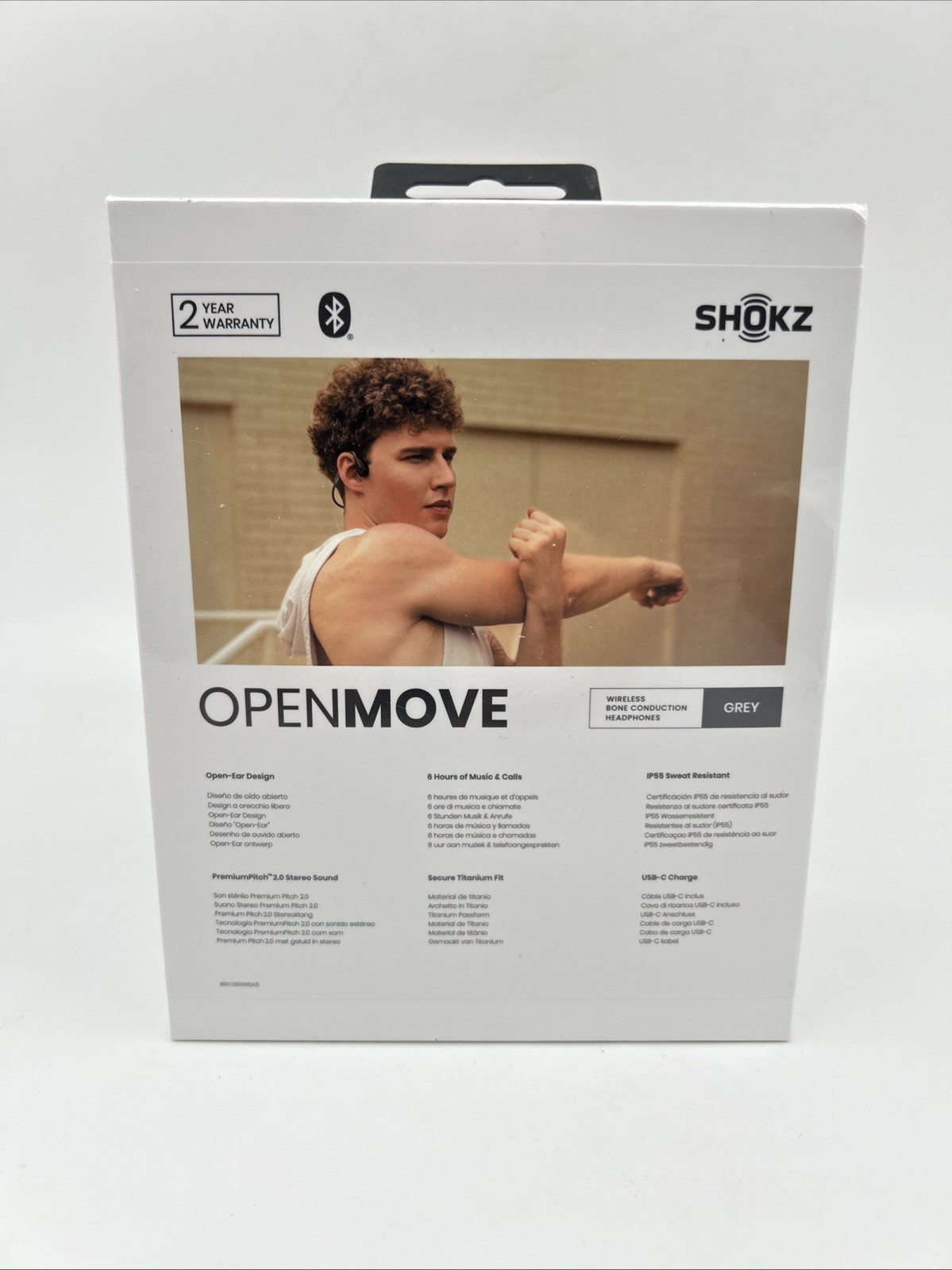 Shokz OpenMove Bluetooth Wireless Headphones – Gray S661 -NEW SEALED