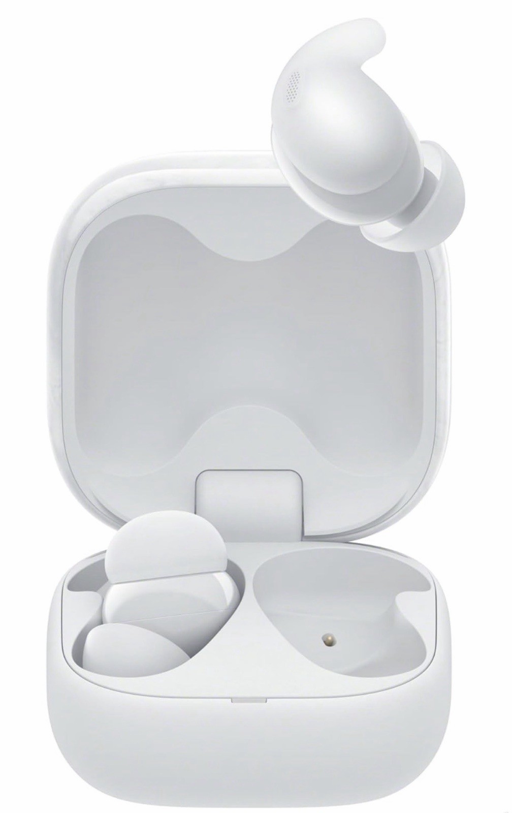 Sony LinkBuds Fit Truly Wireless Noise Canceling Earbud Headphones – White