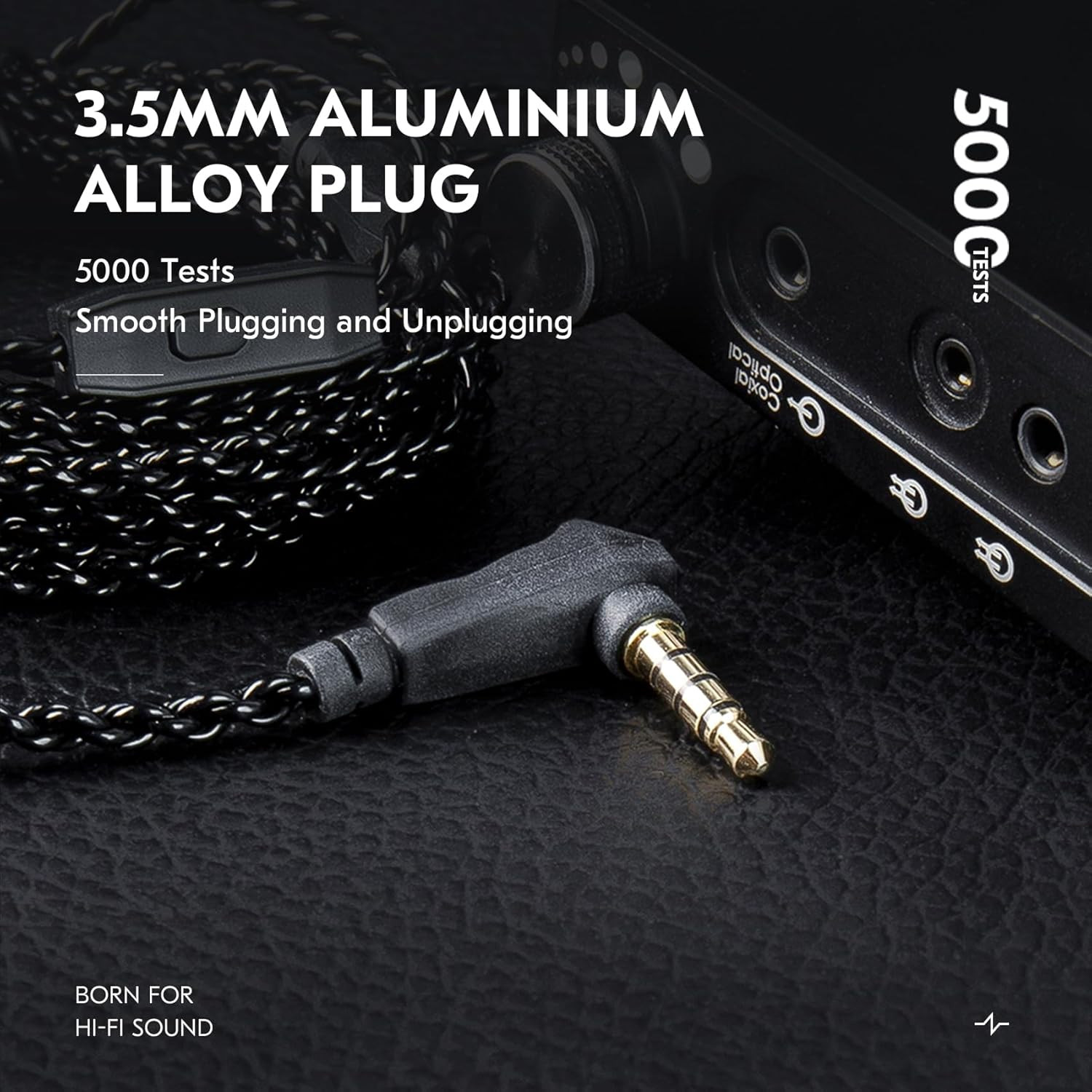 KZ ZS10 PRO Cable 2M IEM in Ear Monitor with QDC 3.5MM, Dark