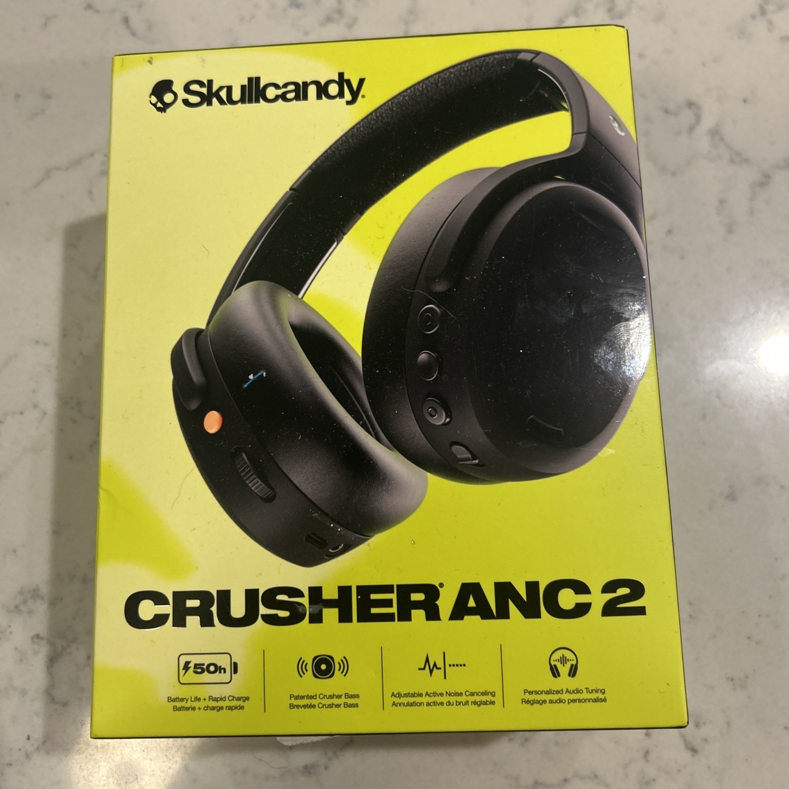 Skullcandy Crusher ANC 2 Wireless Noise Canceling Headphones – Black
