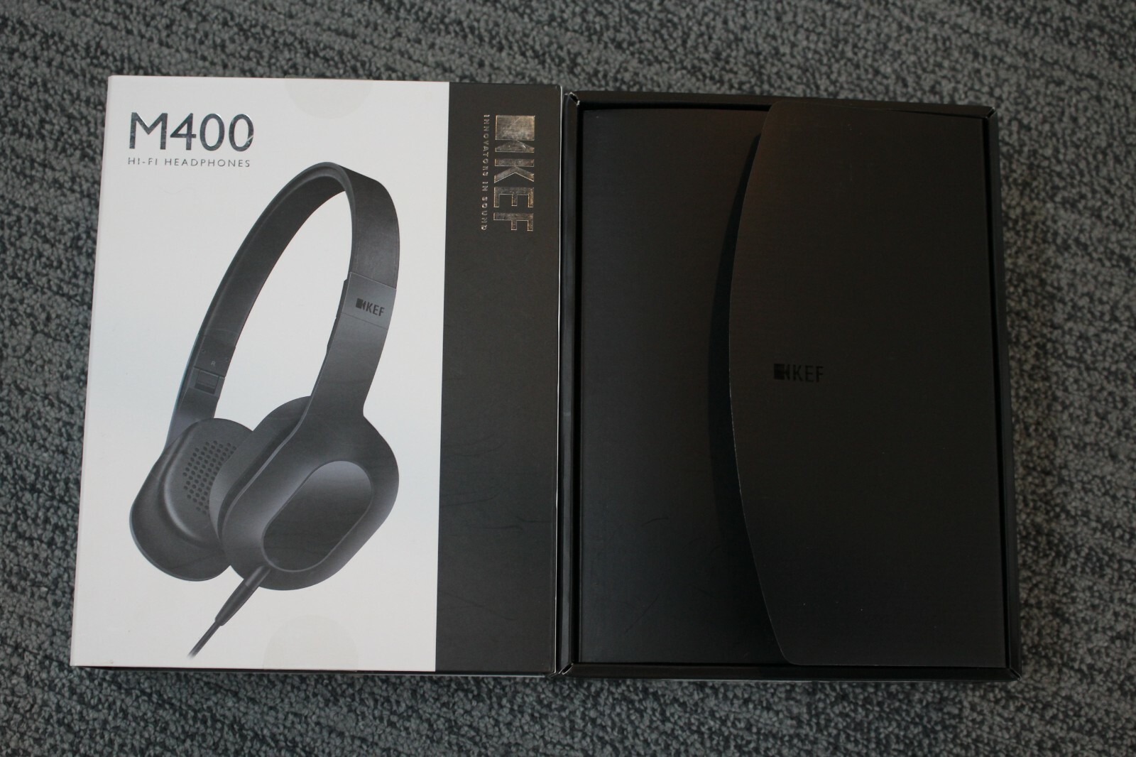 KEF M400 Hi-Fi Headphones – Deep Black