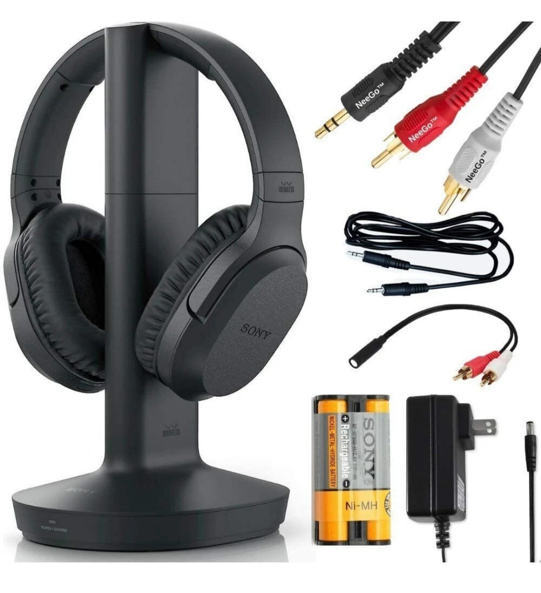 ?Sony Wireless Headphones Great for TV Watching with Transmitter Dock