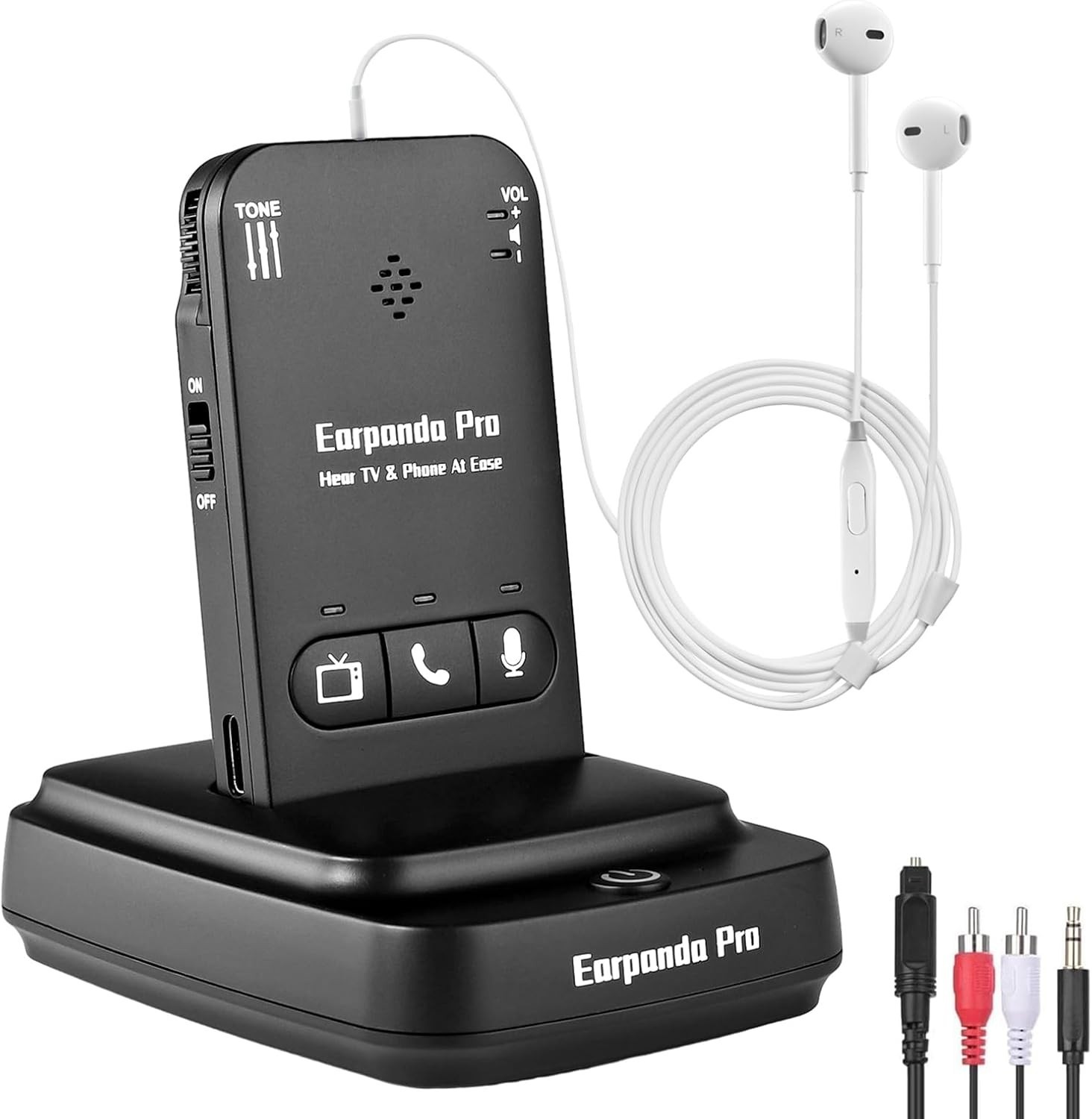 Pro Bluetooth TV Headphones Wireless for Seniors & Hard of Hearing – 100ft Range