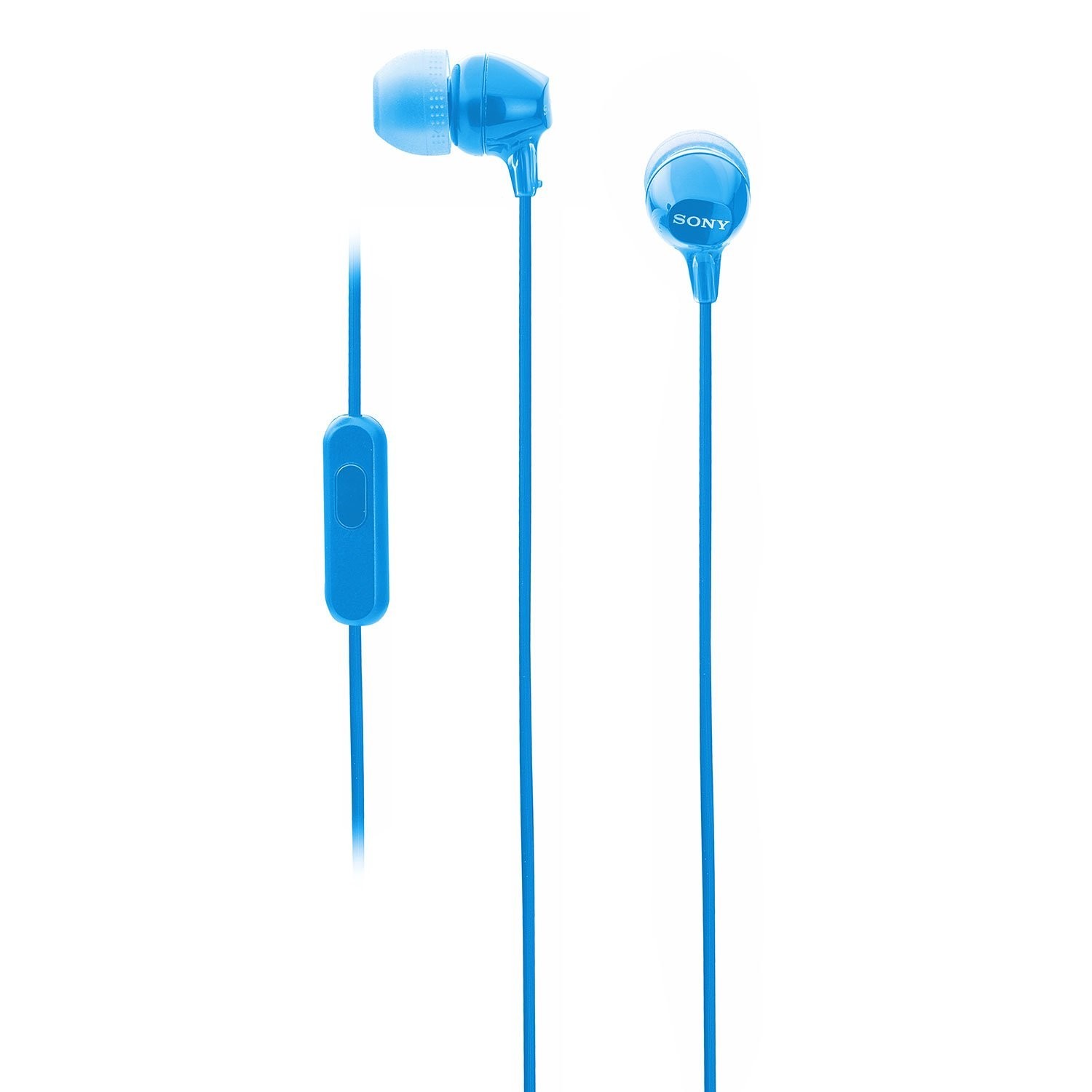 Sony MDR-EX14AP Wired in Ear Headphone with Mic (blue) PAIR ( 2 PIECES)