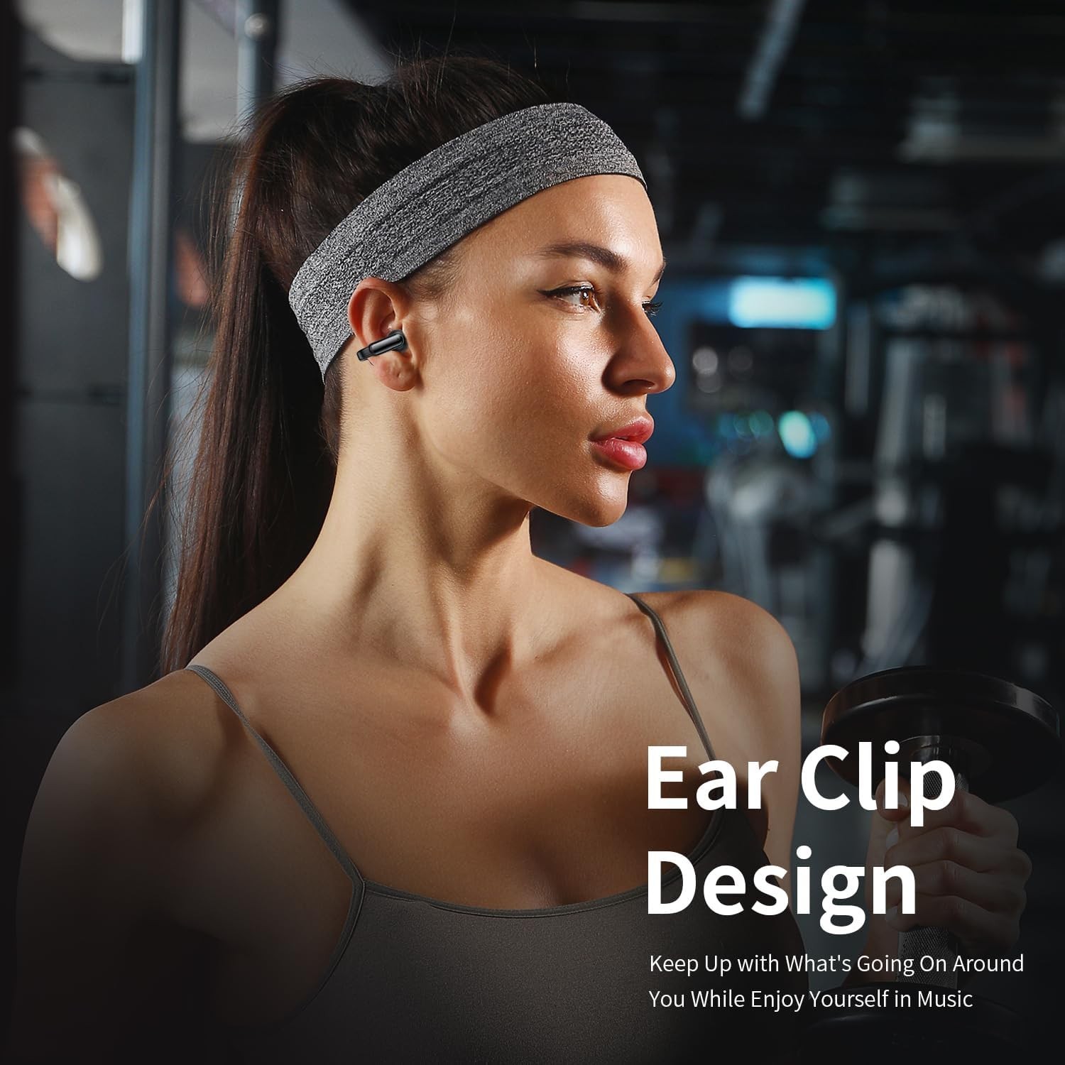 Clip on Earbuds, Open Ear Clip Wireless Earbuds Bluetooth 5.4, Clear Voice
