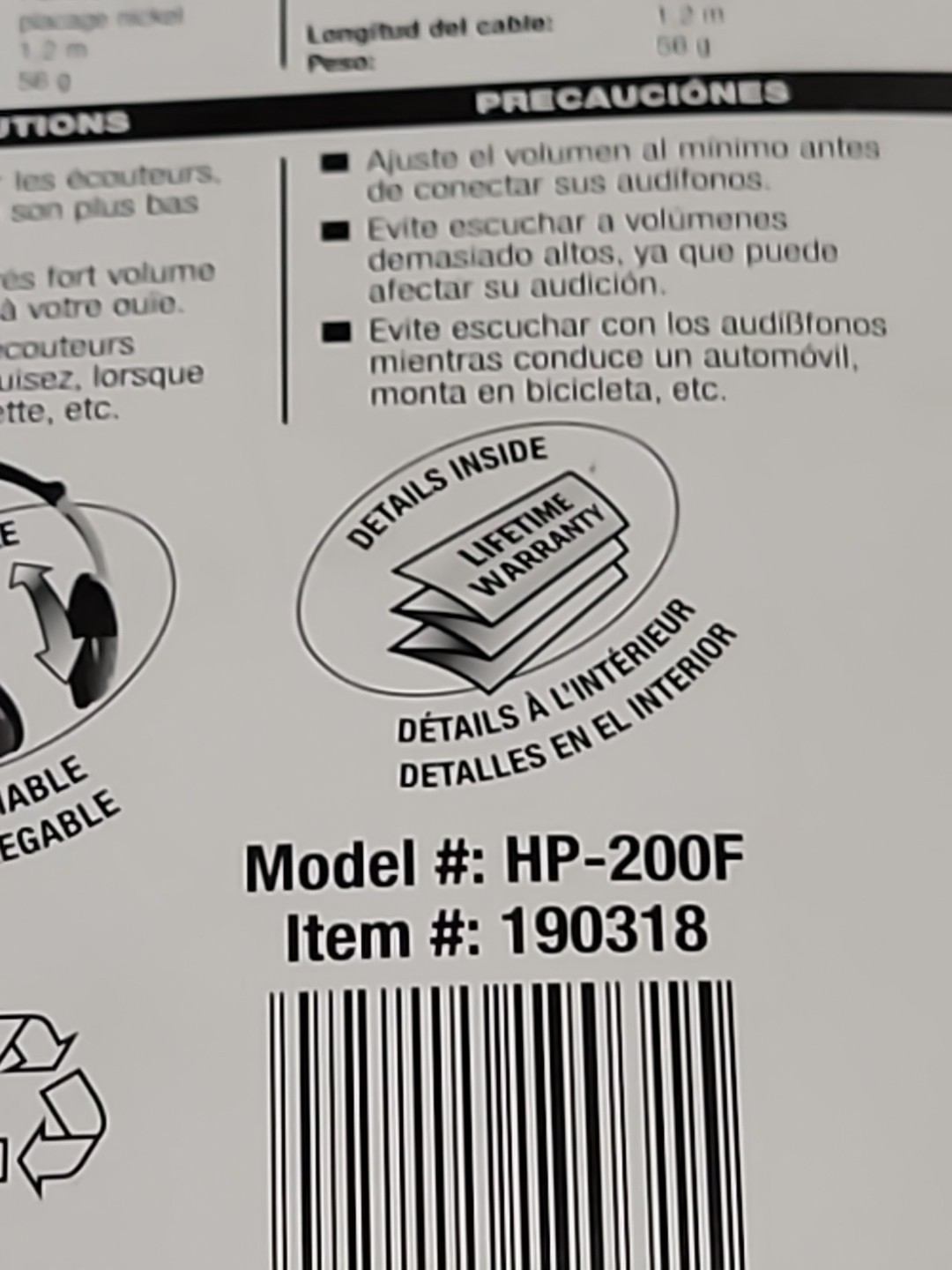 Maxell HP-200F Portable Lightweight Headphones On Ear 190318 New