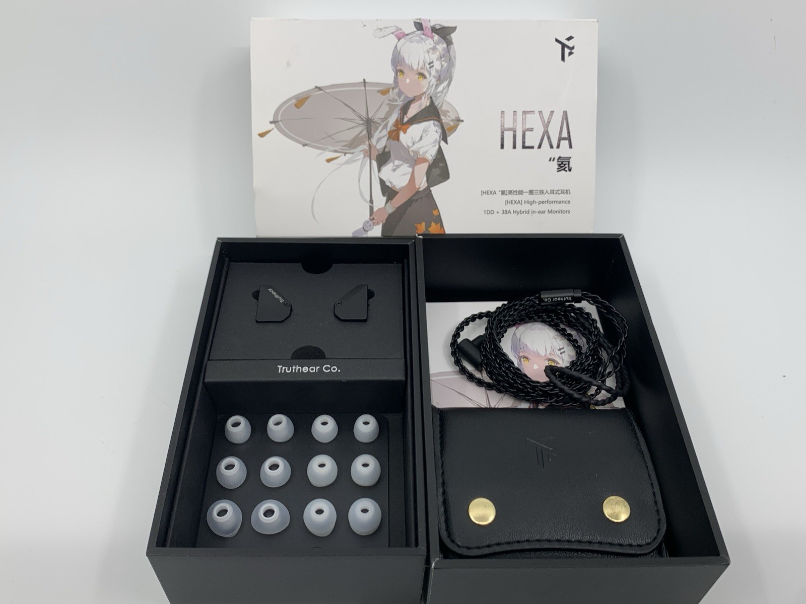 Fanmusic Truthear Hexa 1DD+3BA Hybird Earphones with 0.78 2Pin Cable Earbuds