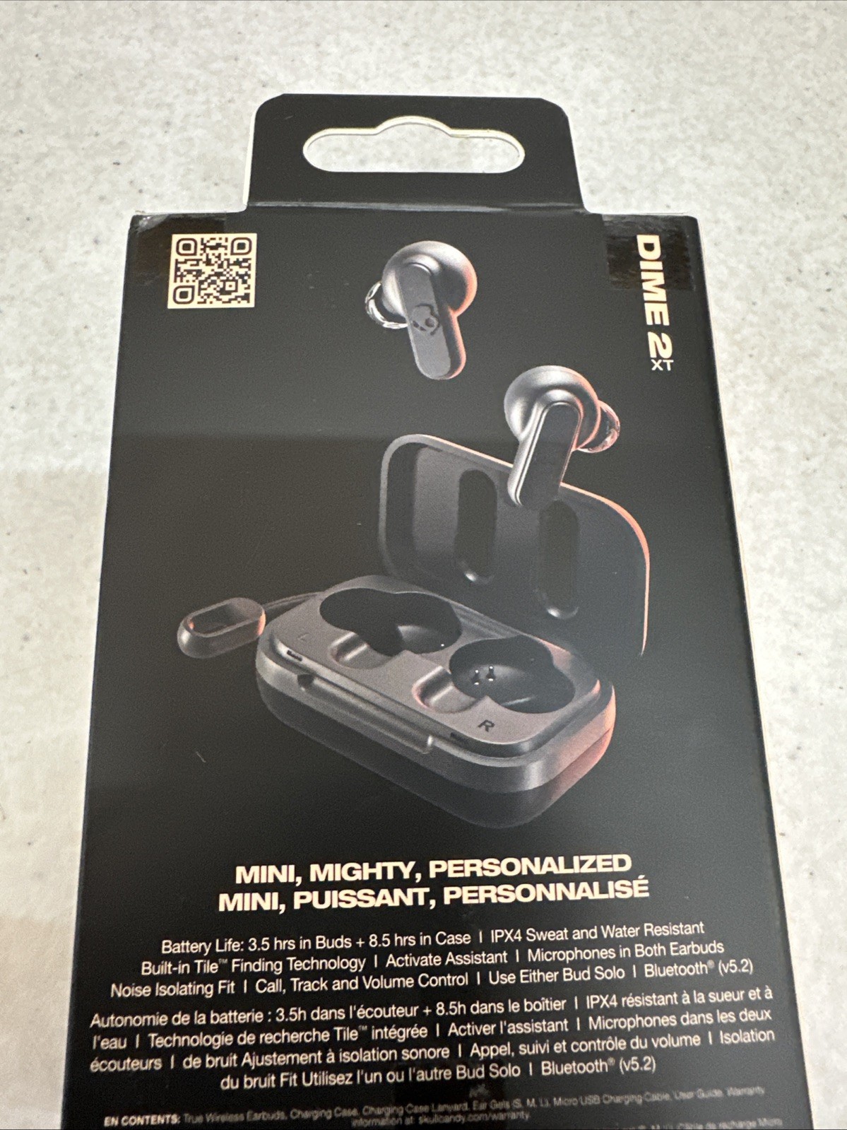 Skullcandy Dime XT 2 True Wireless Earbuds – Black (S2DBW-Q740)