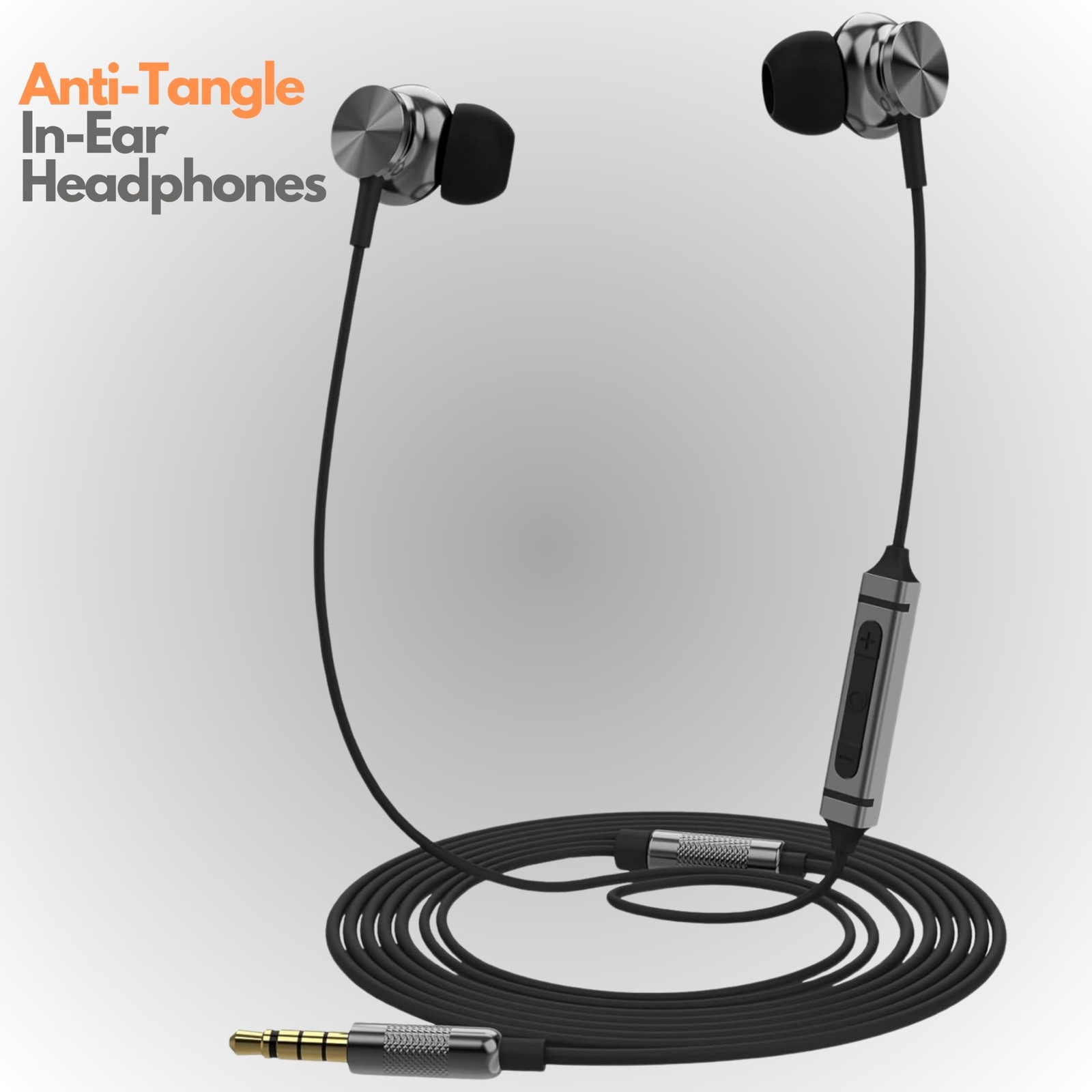 Betron BS10 Earphones Wired Headphones in Ear Noise Isolating One Size, Black