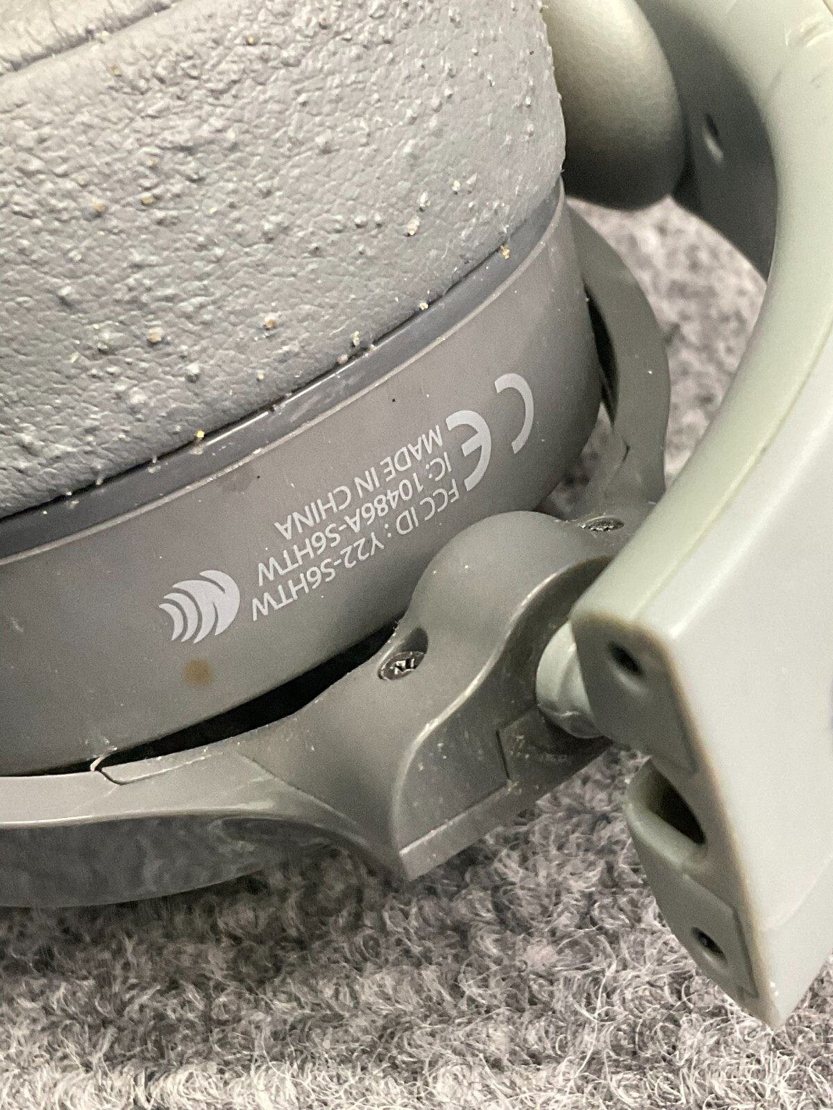 Skullcandy Gray Over Ear Headphones Used With Cable