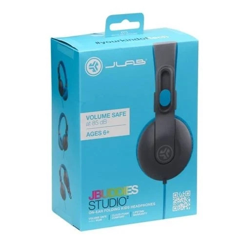 JBuddies Studio 2 Wired Kids Headphones – Gray/Blue – New