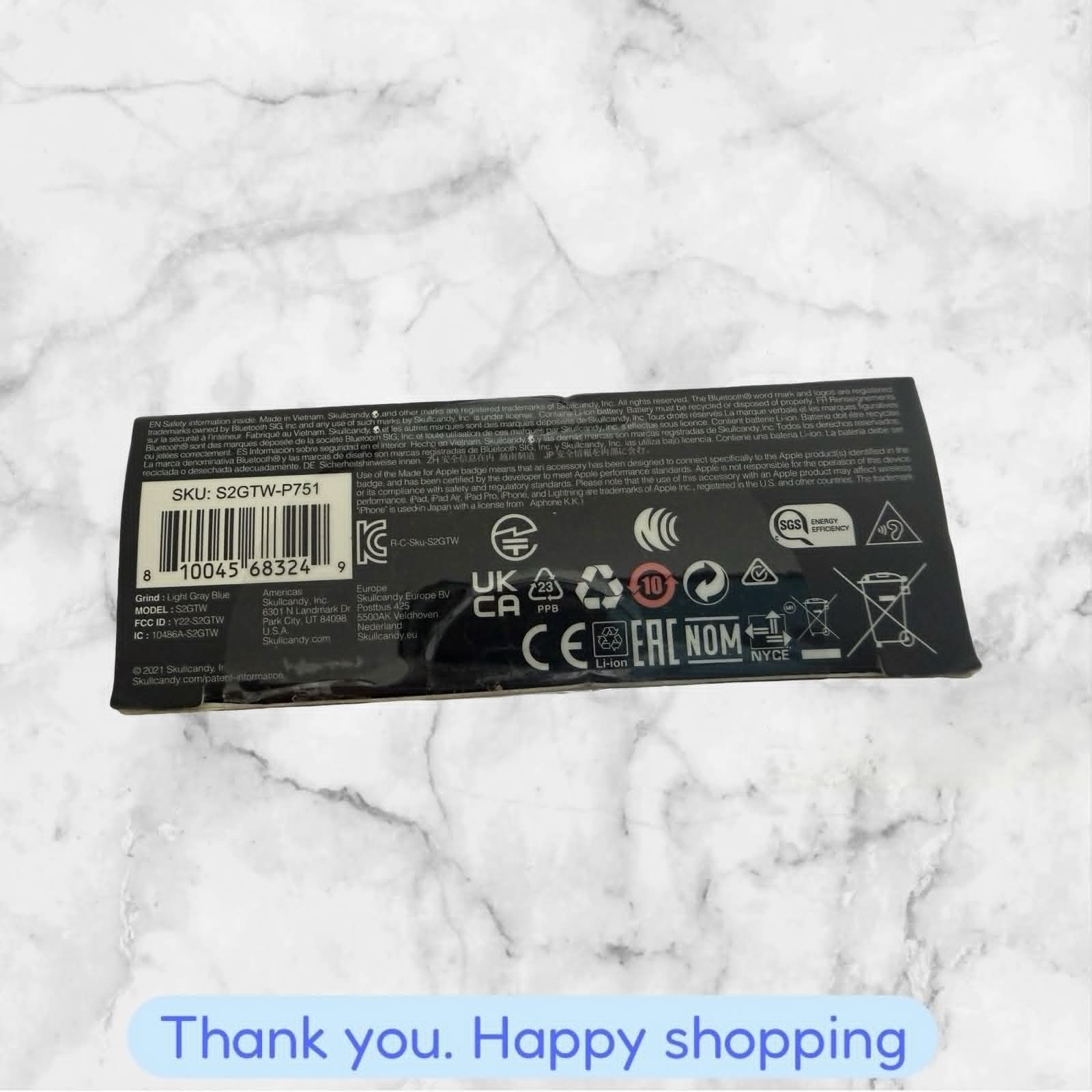 SKullcandy Voice Control Ultimate Fredom CANDY Wireless Earbuds NEW SHIPPING
