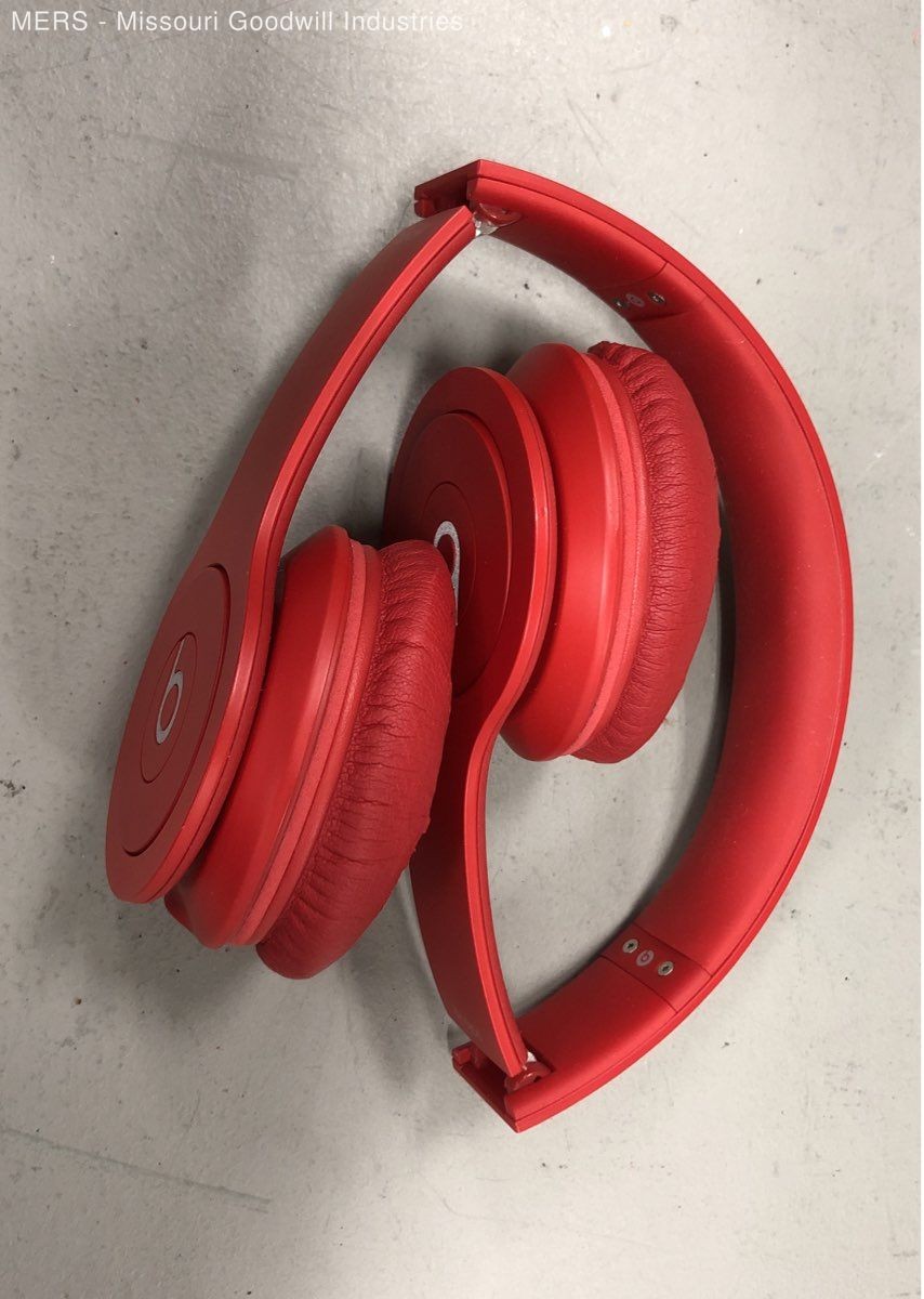Beats by Dr. Dre Solo On-Ear Headphones Red With Case Tested Works