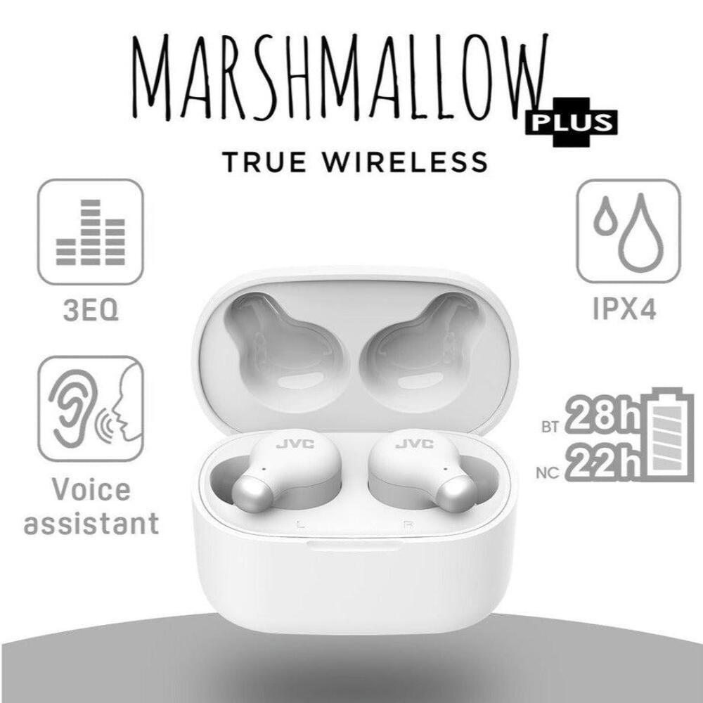 JVC Marshmallow Active Noise Canceling True Wireless Earbuds – HAA25T