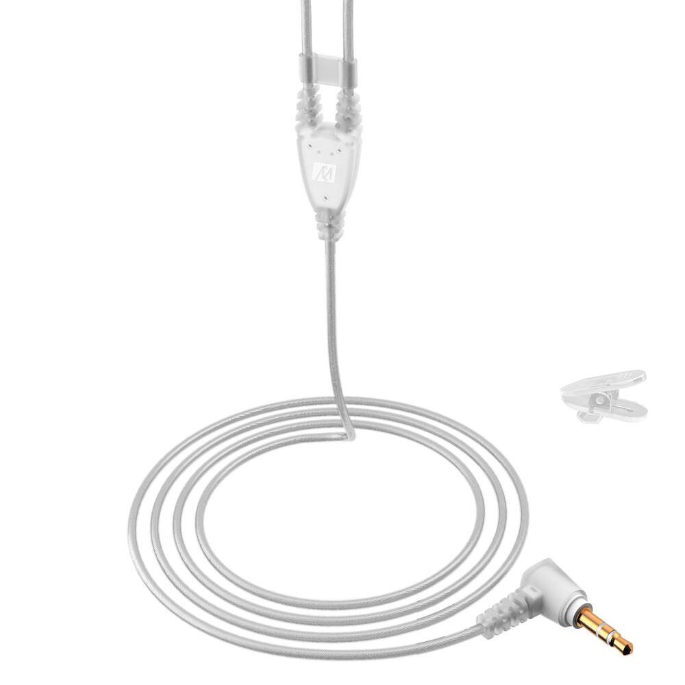 MEE Audio M6 2nd Generation In-Ear Sports Memory Wire Earphones – Clear
