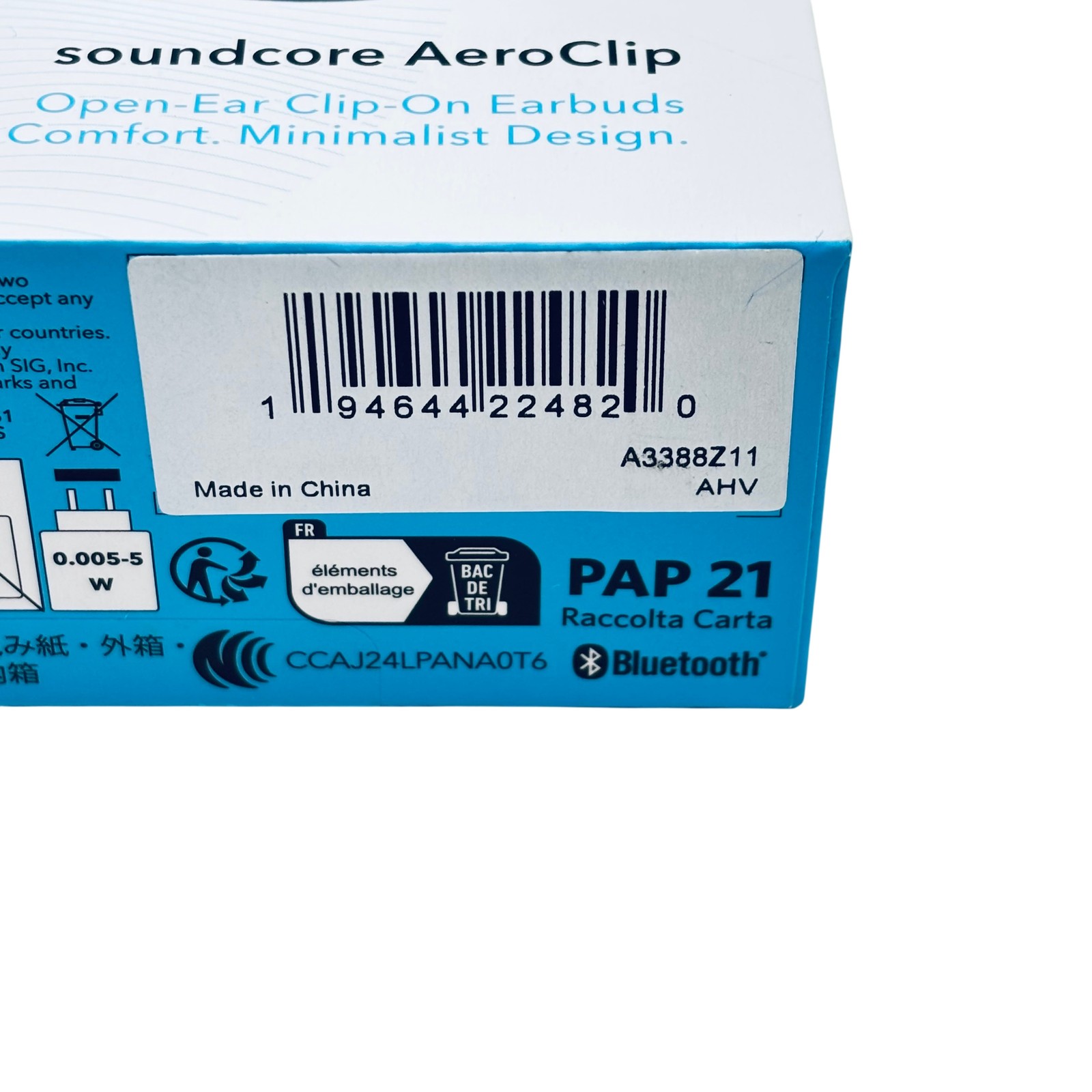 Anker Soundcore AeroClip A3388 12mm Driver Open-Ear Clip-On Earbuds