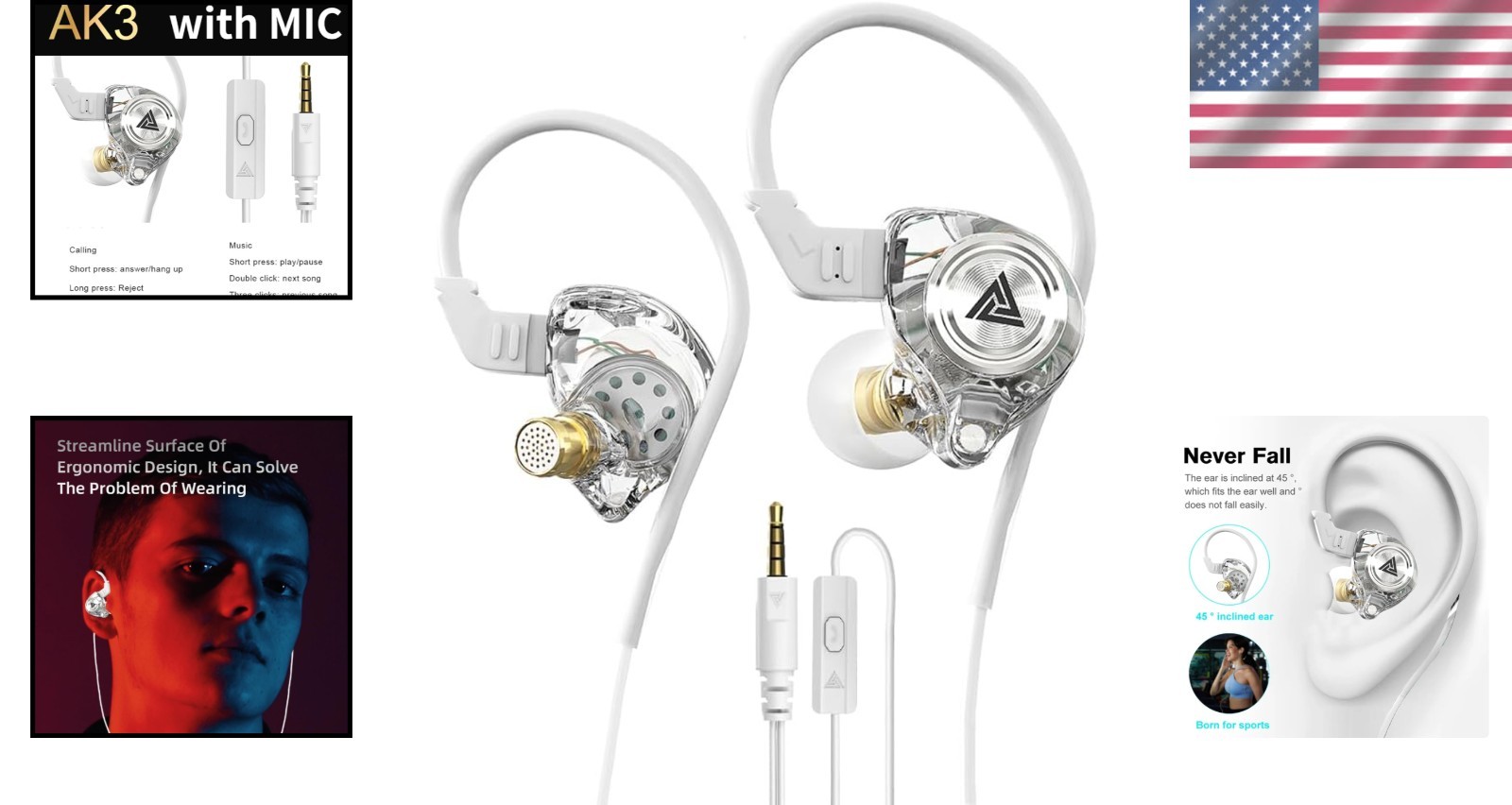 AK3FILE 10mm Dynamic Driver Headphones: Understated Style & Superior Sound