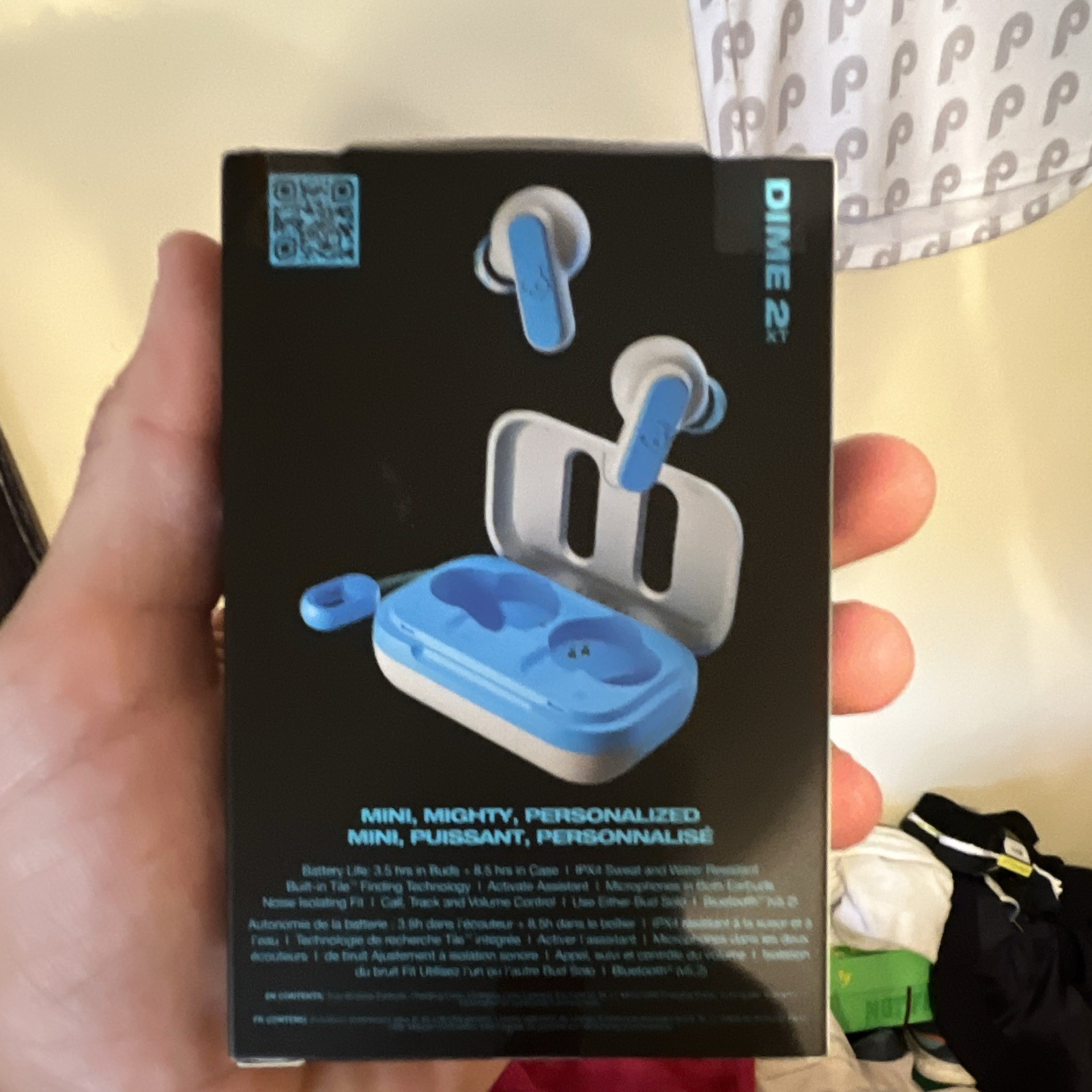 Skullcandy Dime 2 XT True Wireless Bluetooth In-Ear Earbuds Blue/White