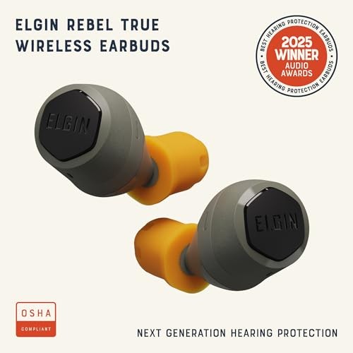Elgin Rebel True Wireless Earbuds 31dB Noise Reduction