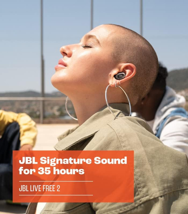 JBL Live Free 2: 35 Hours of Playtime, True Adaptive Noise Cancelling, Smart Amb
