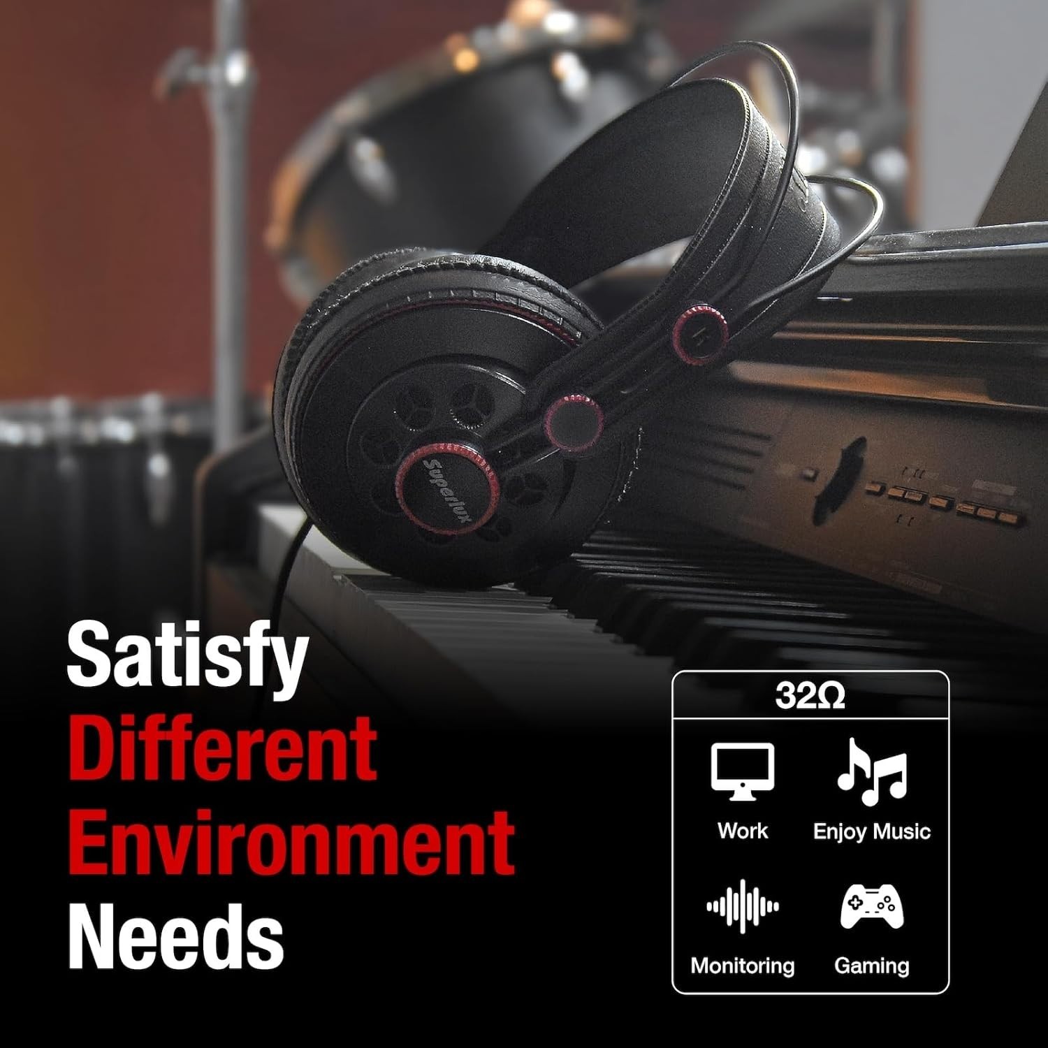 HD681: Clear Highs & Deep Bass, Ideal for Classical Music
