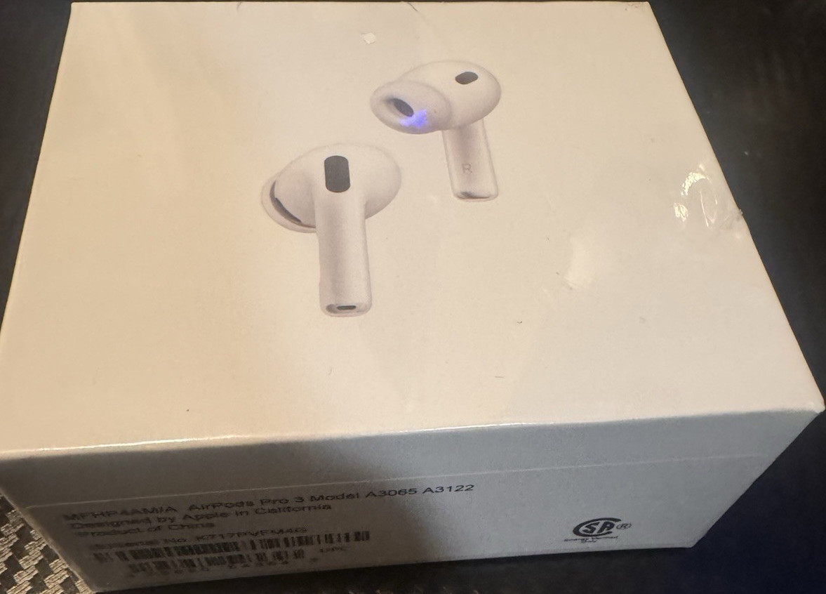 Apple AirPods Pro 3 Wireless Earbuds Bluetooth White A3065 A3122