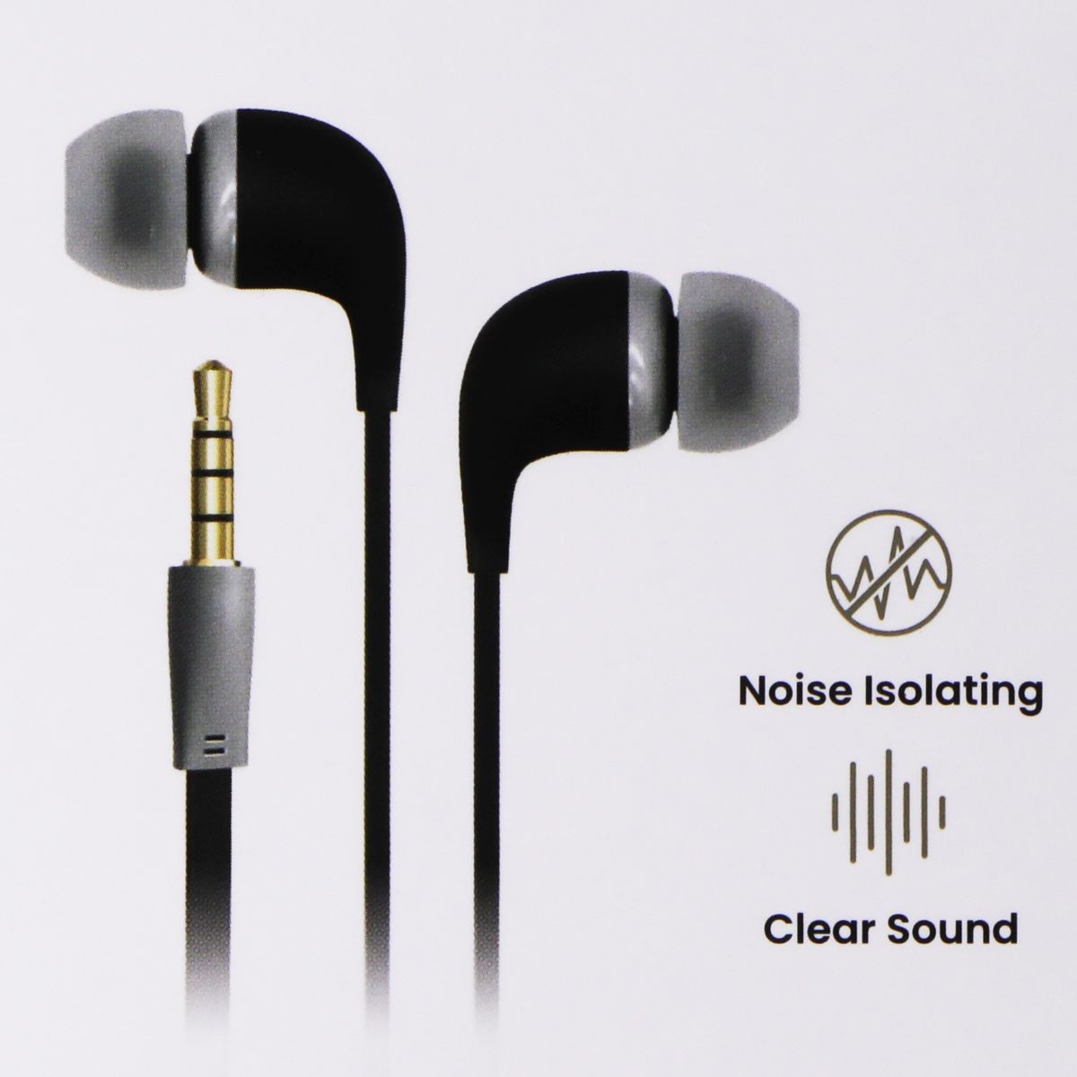 Quikcell QMIX 100 Series Wired 3.5mm Earbuds – Black