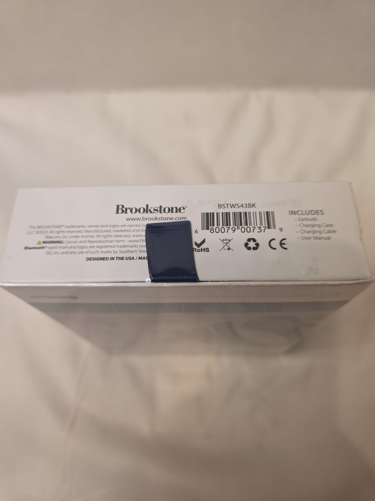 Brookstone Active Pro True Wireless Earbuds LCD Display Bluetooth 5.1 Brand New