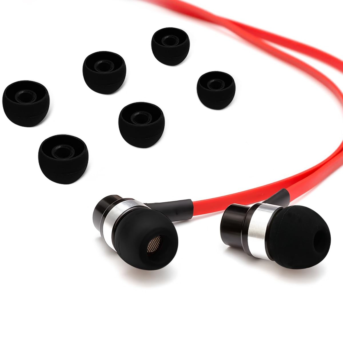 60PCS Earbuds Replacement Tips Silicone, Ear Bud Replacement Pieces Silicone, So
