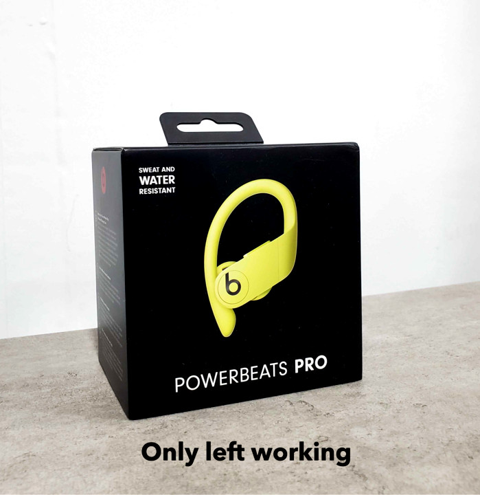 Beats Powerbeats Pro Earbuds – Spring Yellow – Used Good – Only left working