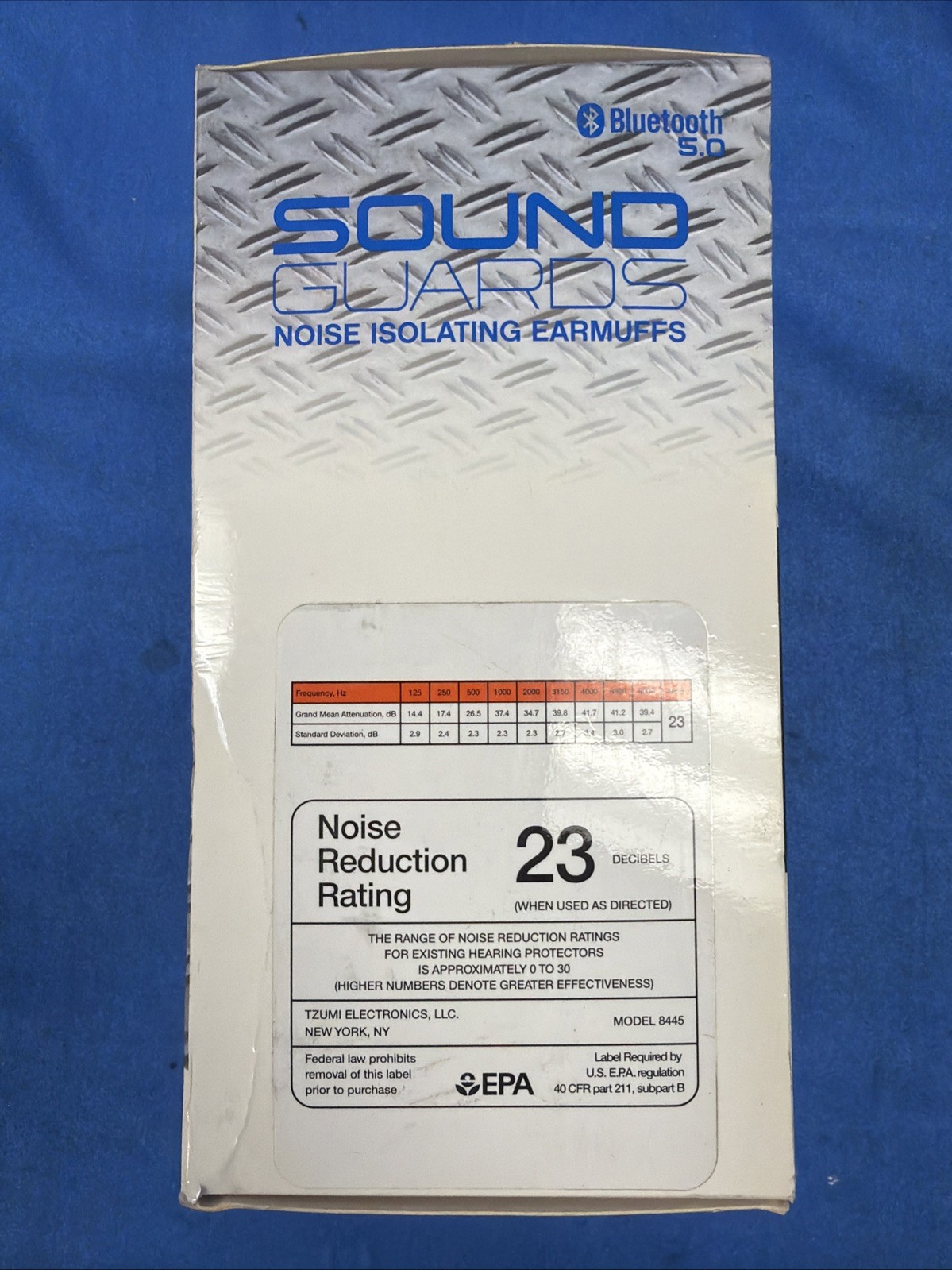Tzumi Sound Guards Bluetooth Noise Hearing Protection Headphones – New, Sealed