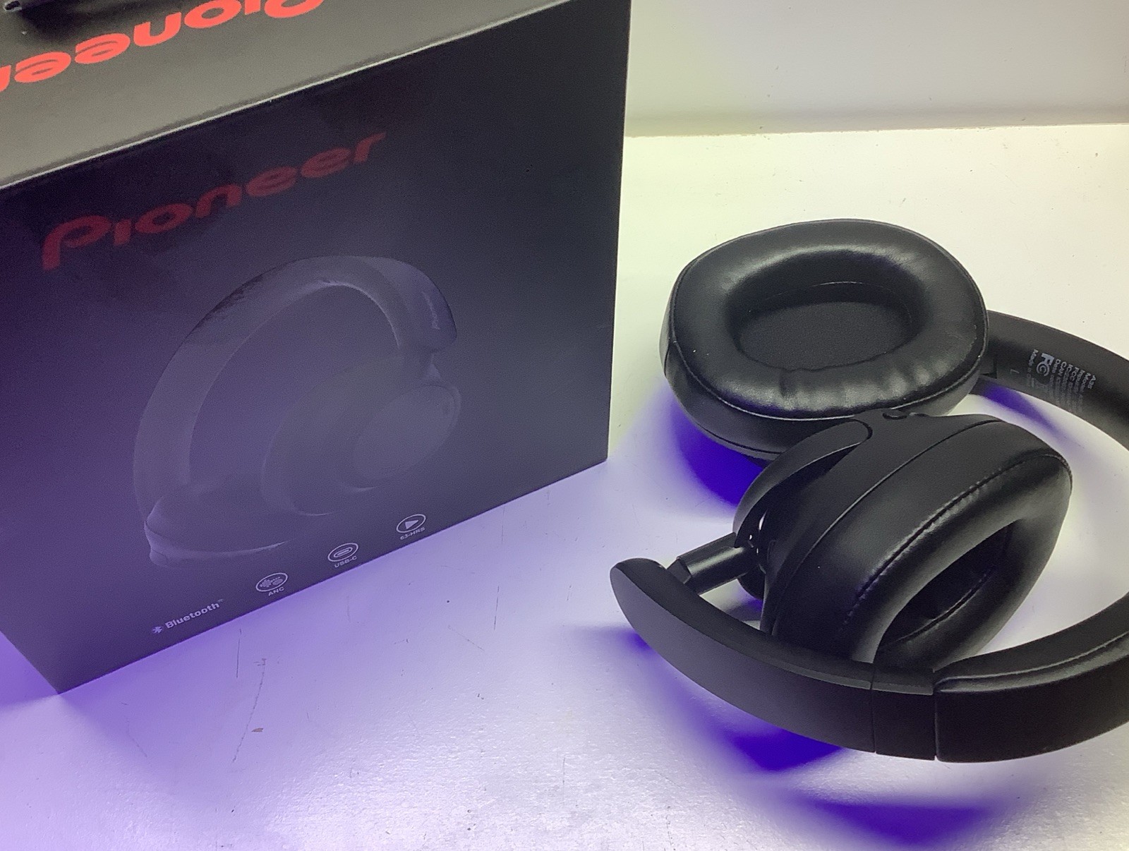 Pioneer A35-BK Bluetooth Headphones ANC USB-C Black Built-In Mic Over-Ear