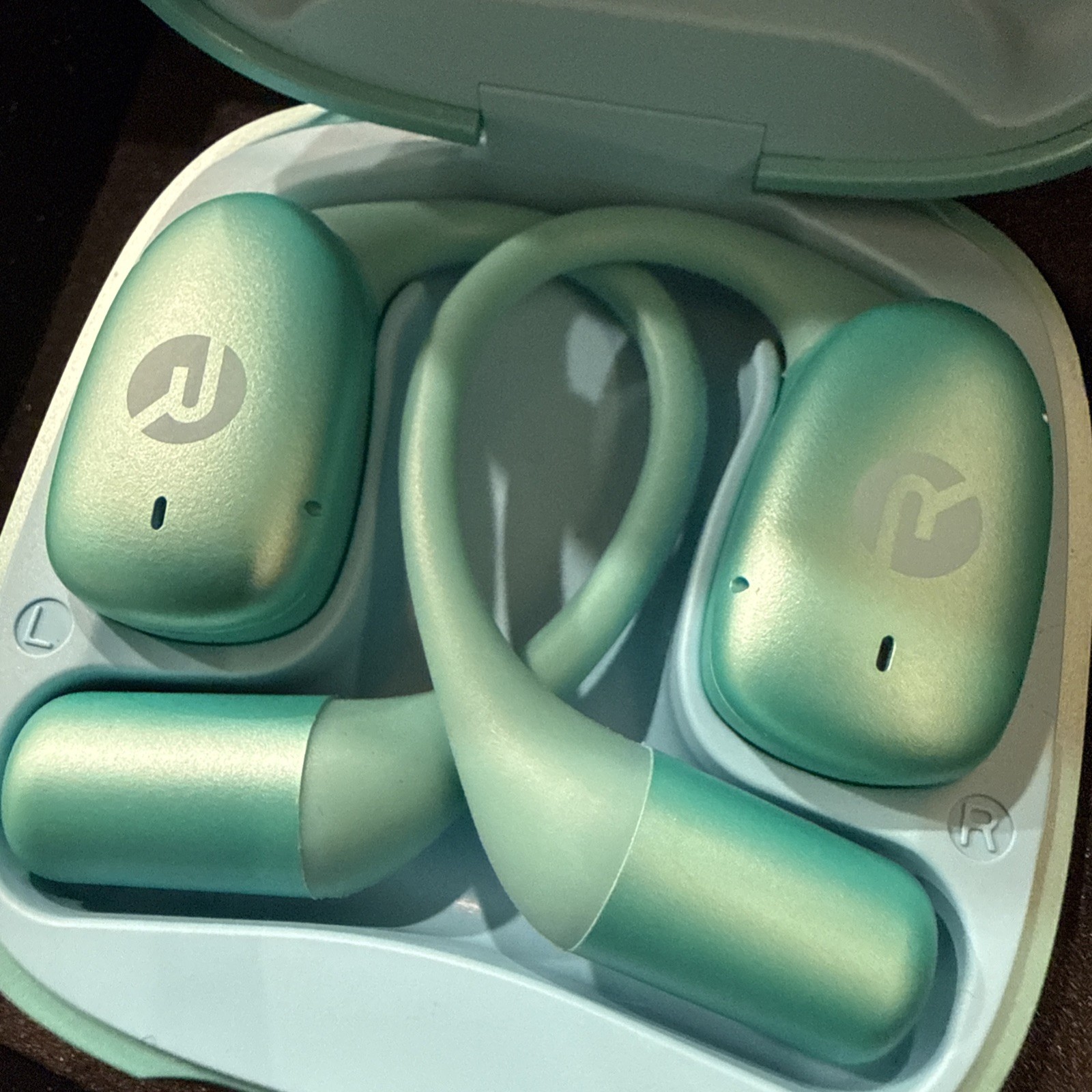 Raycon Essential Open Earbuds – Wireless Bluetooth Headphones – Green RBO715