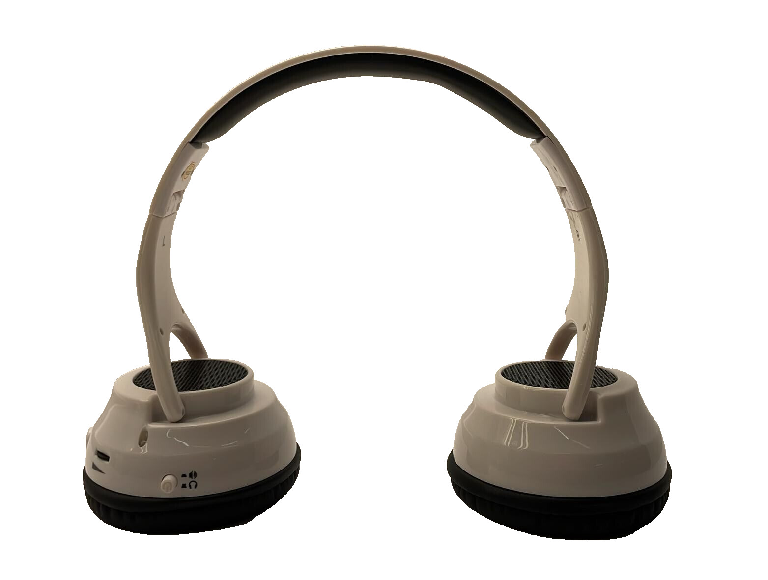 Twist Over Ear Headphone to Hybrid Speakers – White